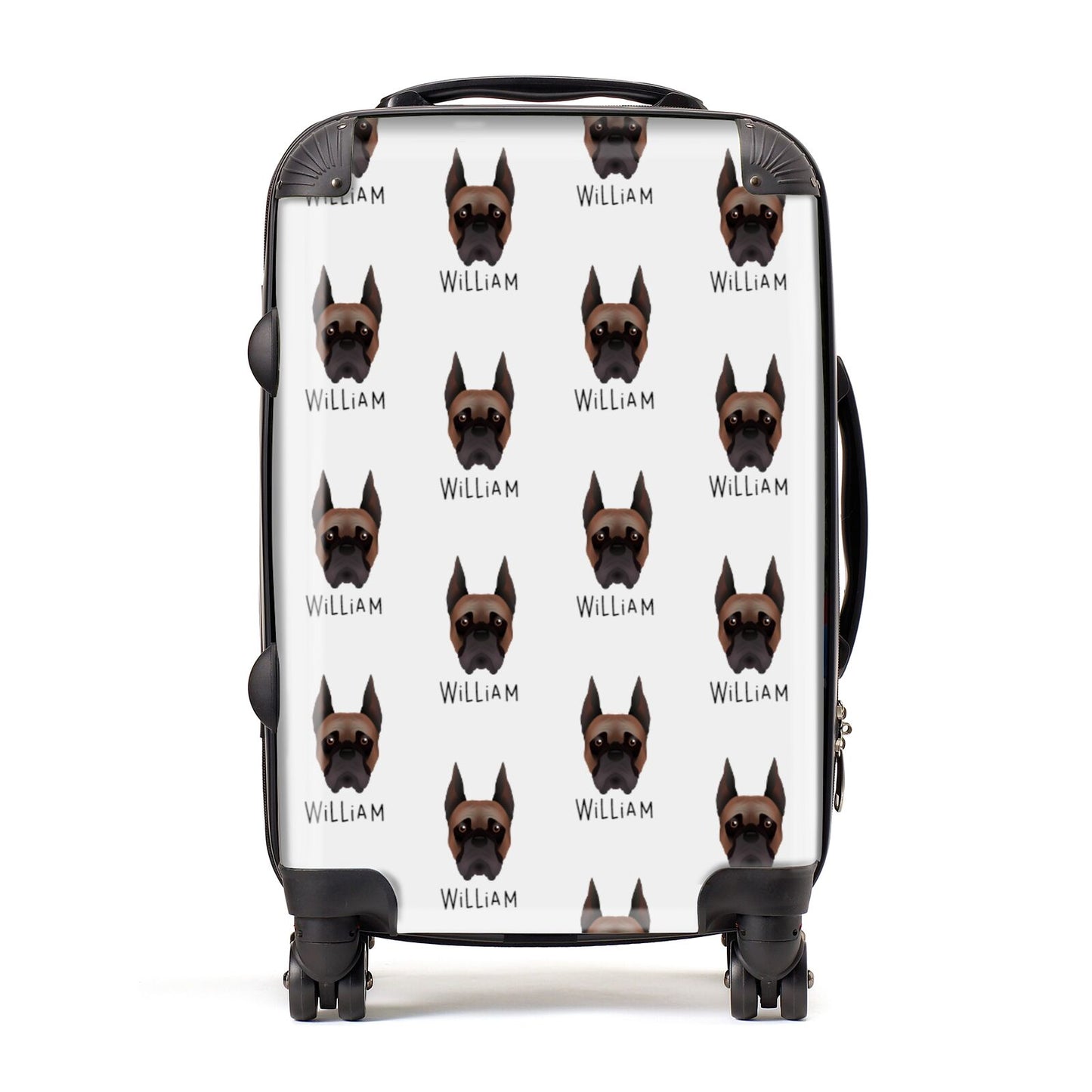 Boxer Icon with Name Suitcase