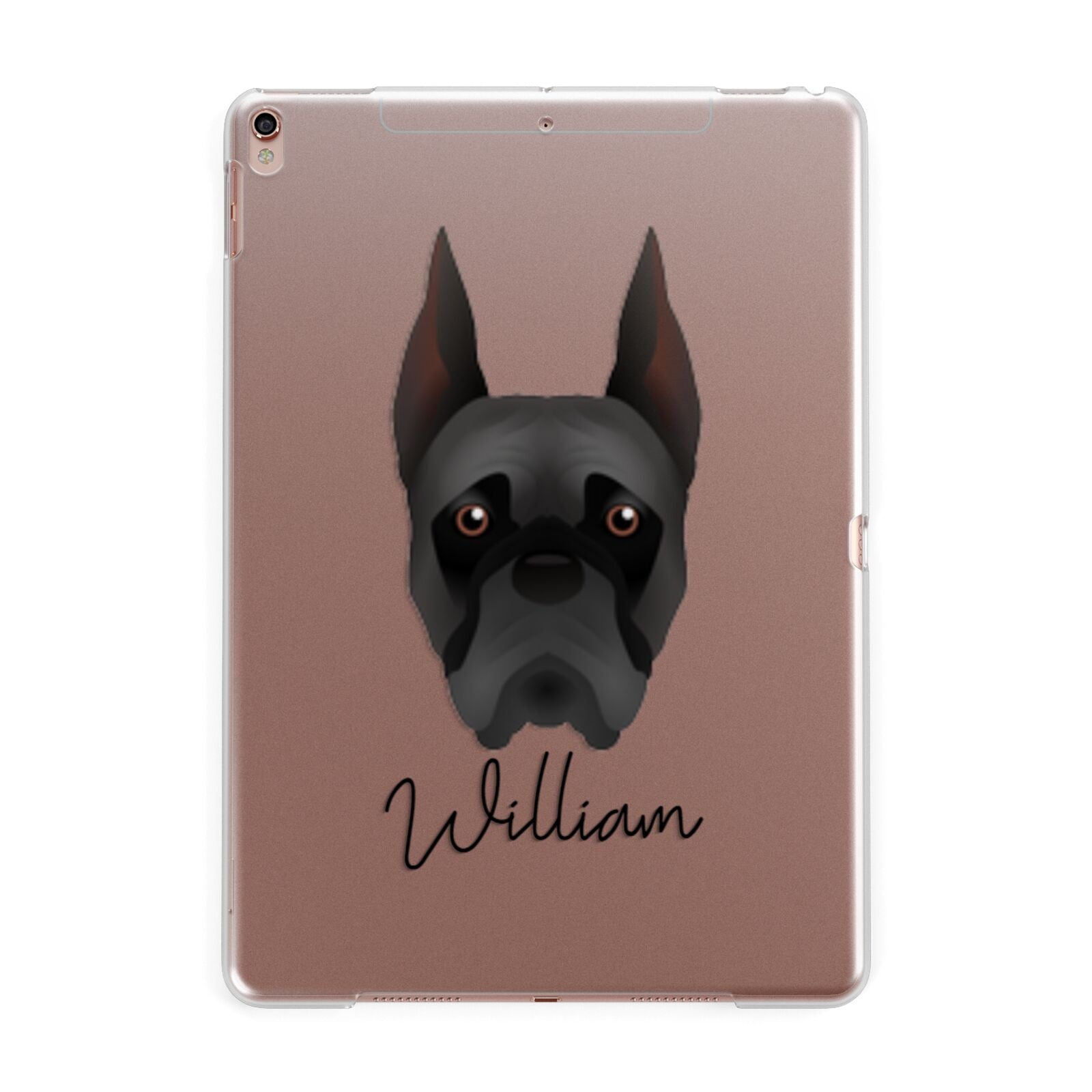 Boxer Personalised Apple iPad Rose Gold Case