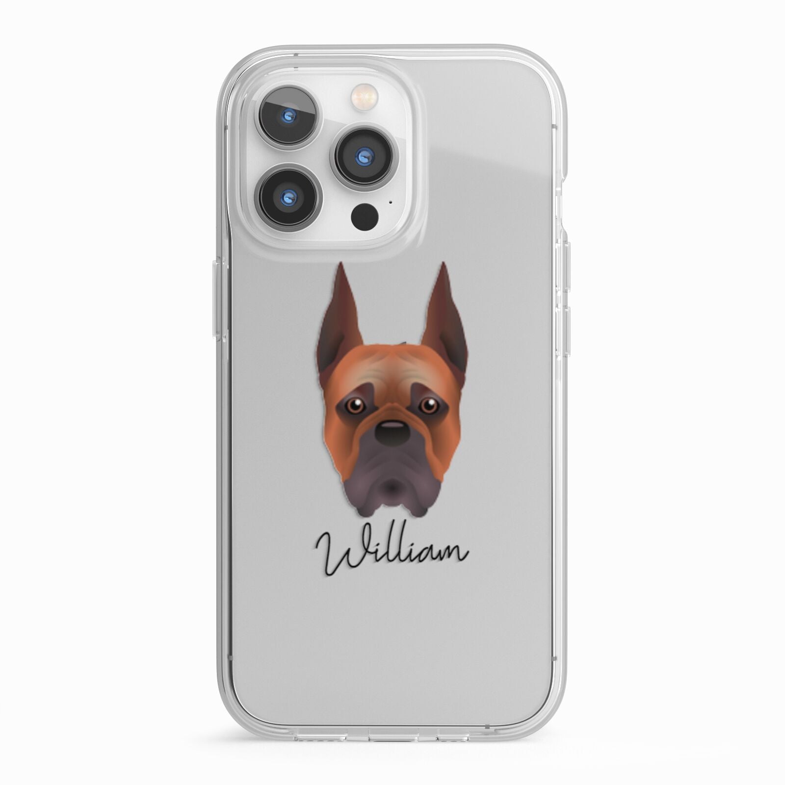 Boxer Personalised iPhone 13 Pro TPU Impact Case with White Edges