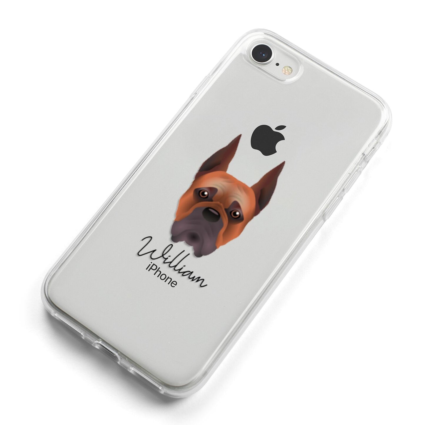 Boxer Personalised iPhone 8 Bumper Case on Silver iPhone Alternative Image