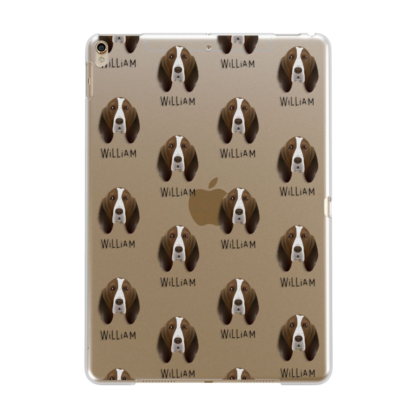 Bracco Italiano Icon with Name Apple iPad Gold Case