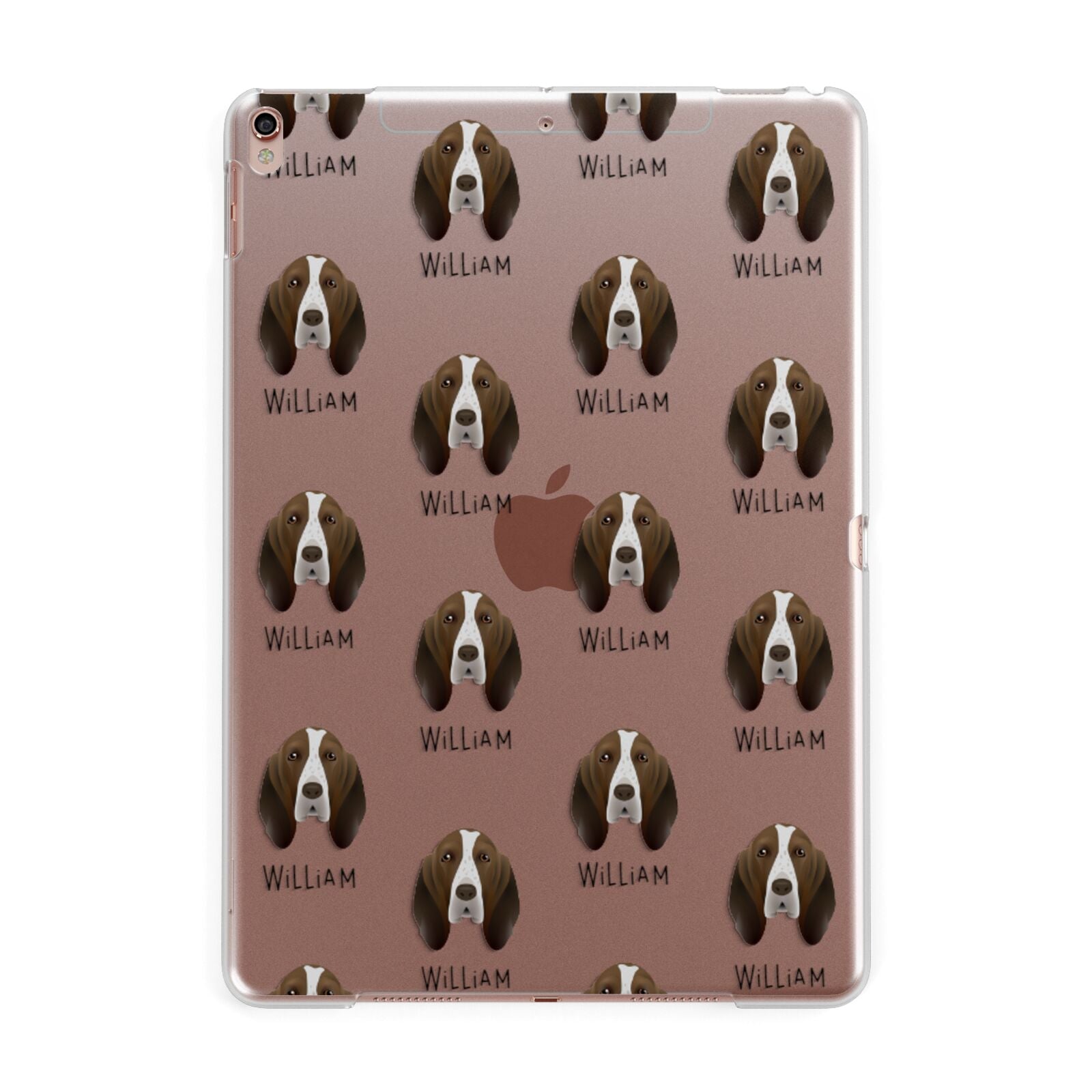 Bracco Italiano Icon with Name Apple iPad Rose Gold Case