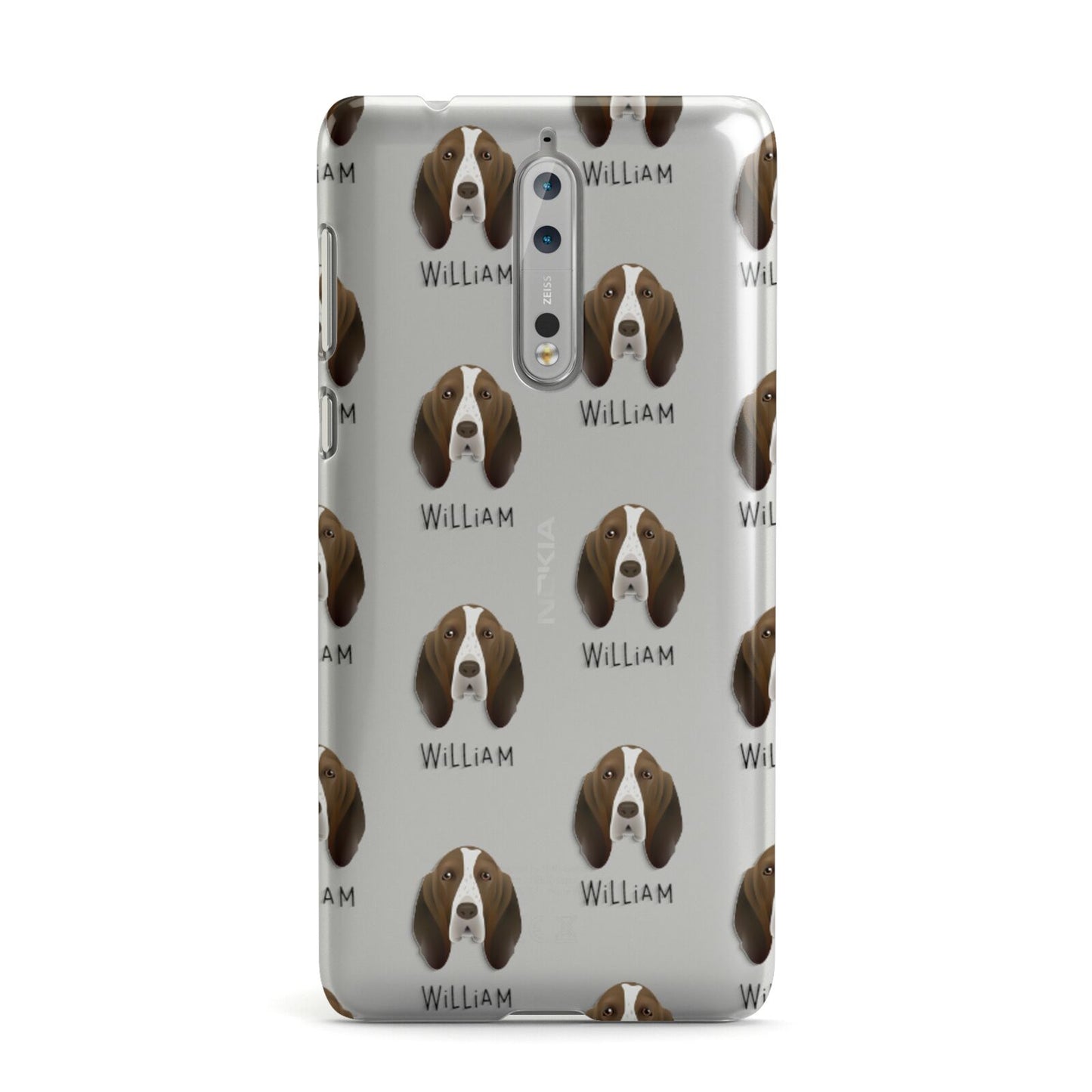 Bracco Italiano Icon with Name Nokia Case