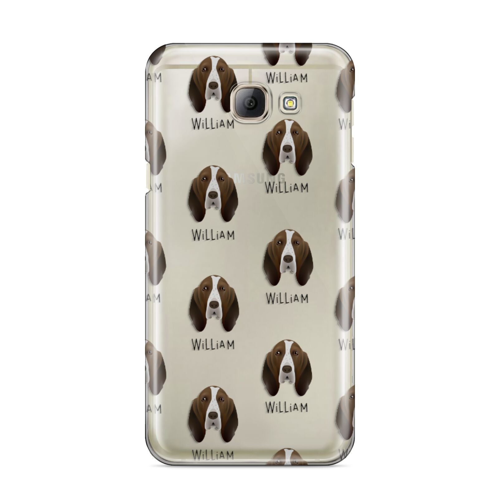 Bracco Italiano Icon with Name Samsung Galaxy A8 2016 Case