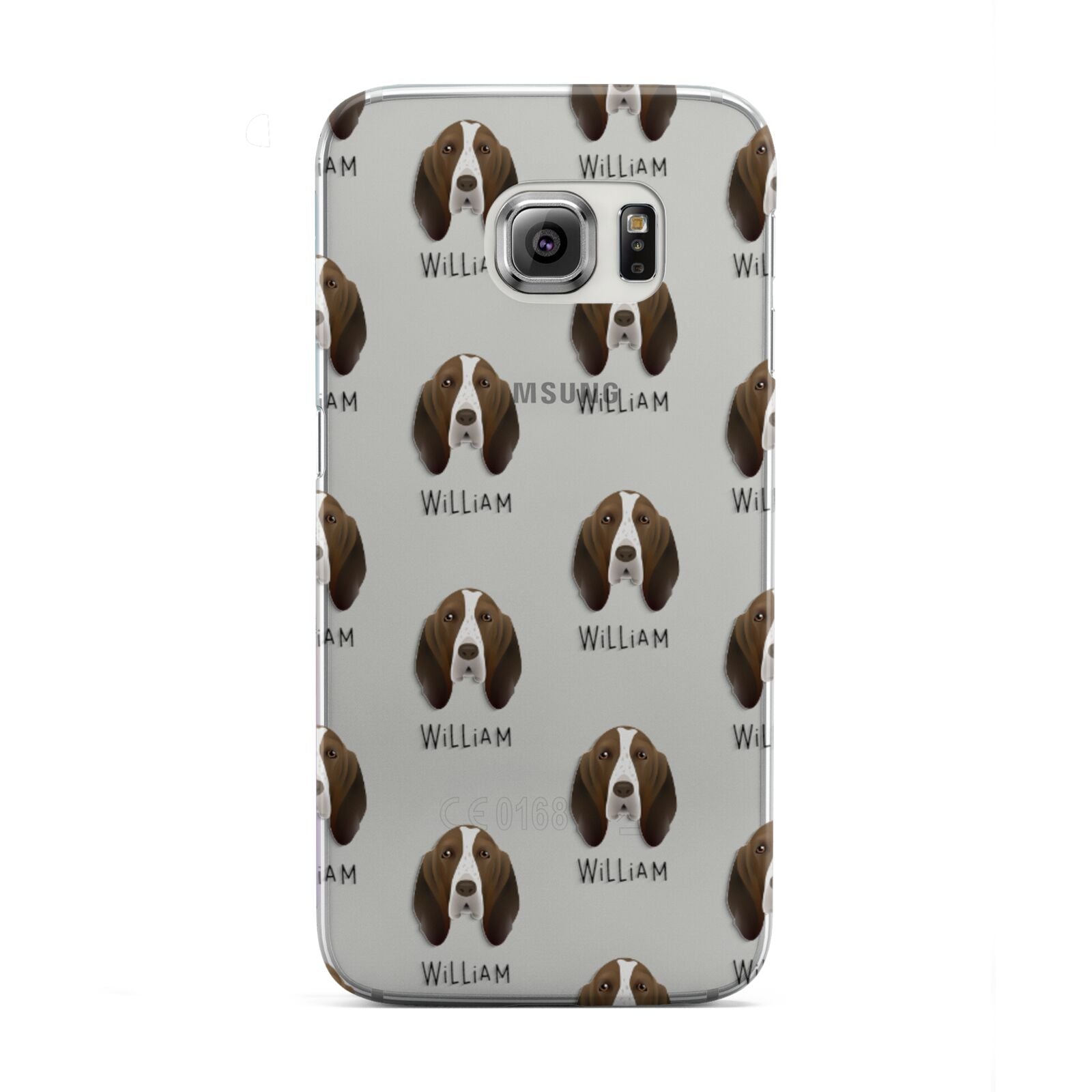 Bracco Italiano Icon with Name Samsung Galaxy S6 Edge Case