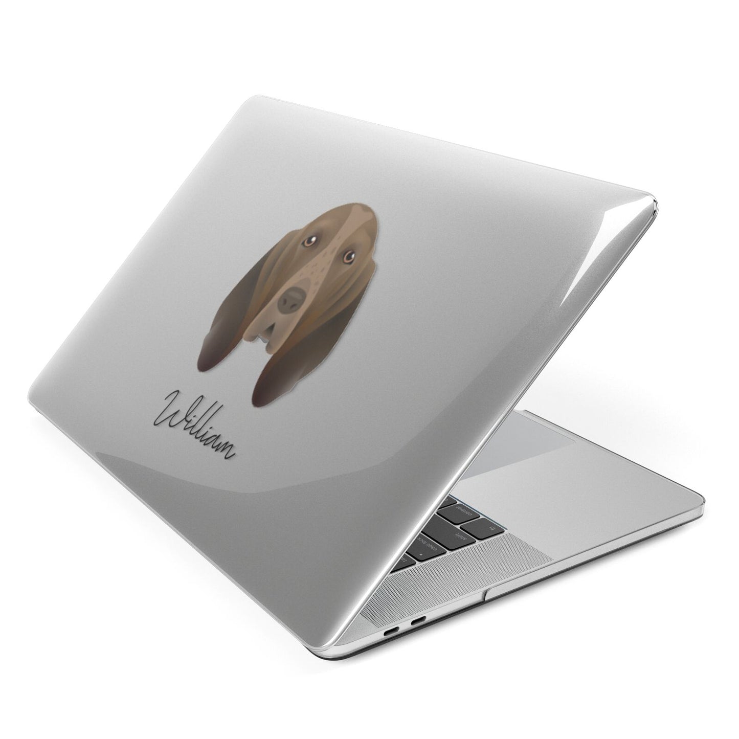 Bracco Italiano Personalised Apple MacBook Case Side View