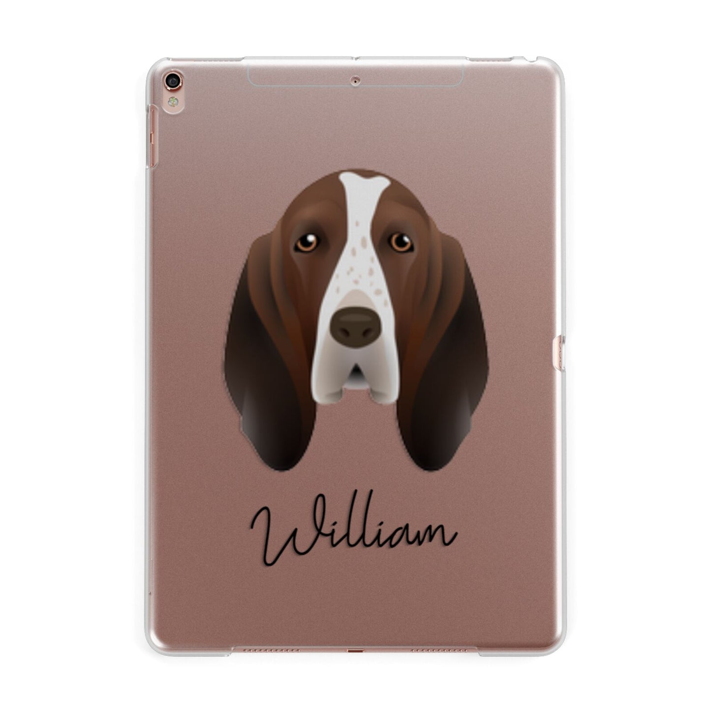 Bracco Italiano Personalised Apple iPad Rose Gold Case