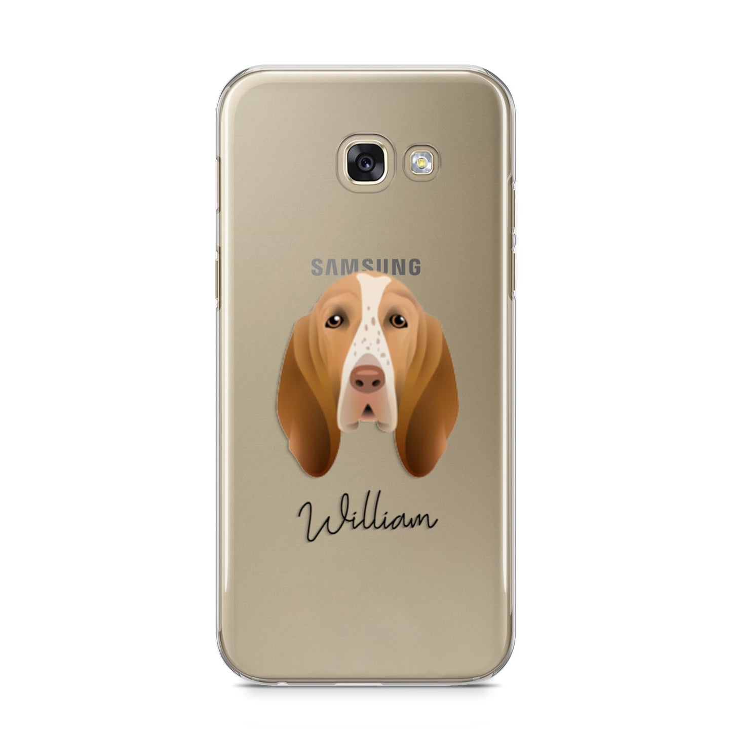 Bracco Italiano Personalised Samsung Galaxy A5 2017 Case on gold phone