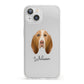 Bracco Italiano Personalised iPhone 13 Clear Bumper Case