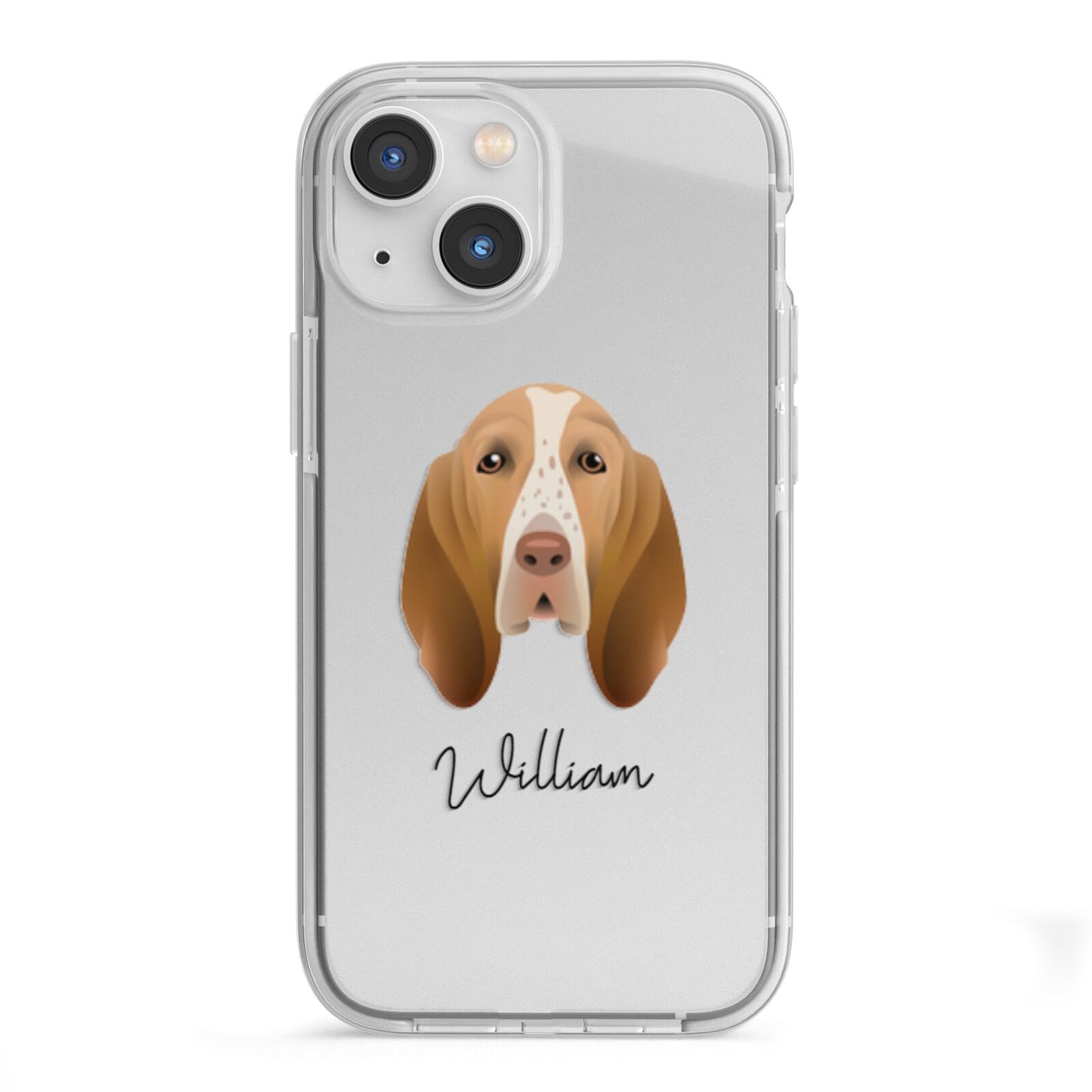 Bracco Italiano Personalised iPhone 13 Mini TPU Impact Case with White Edges