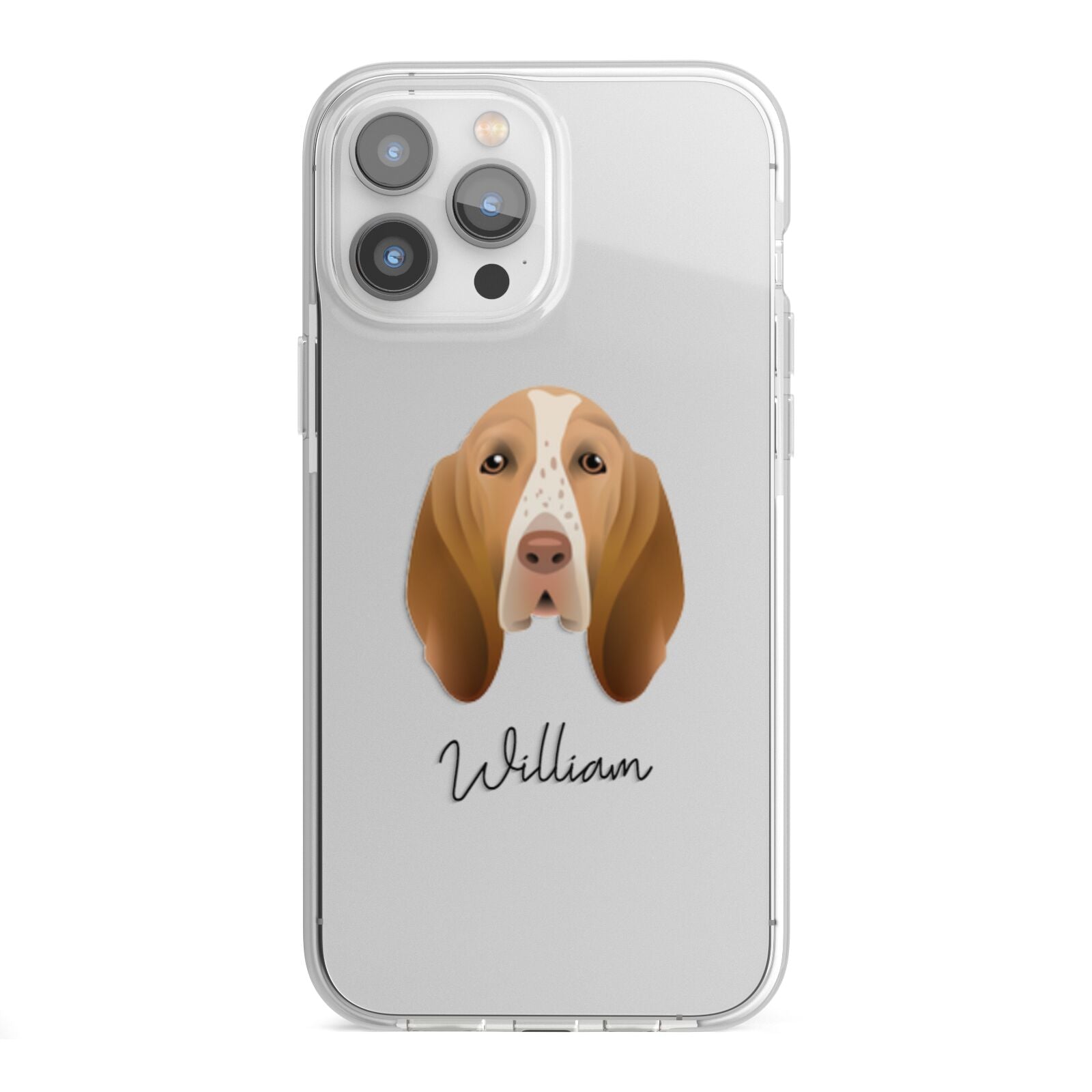 Bracco Italiano Personalised iPhone 13 Pro Max TPU Impact Case with White Edges