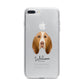 Bracco Italiano Personalised iPhone 7 Plus Bumper Case on Silver iPhone