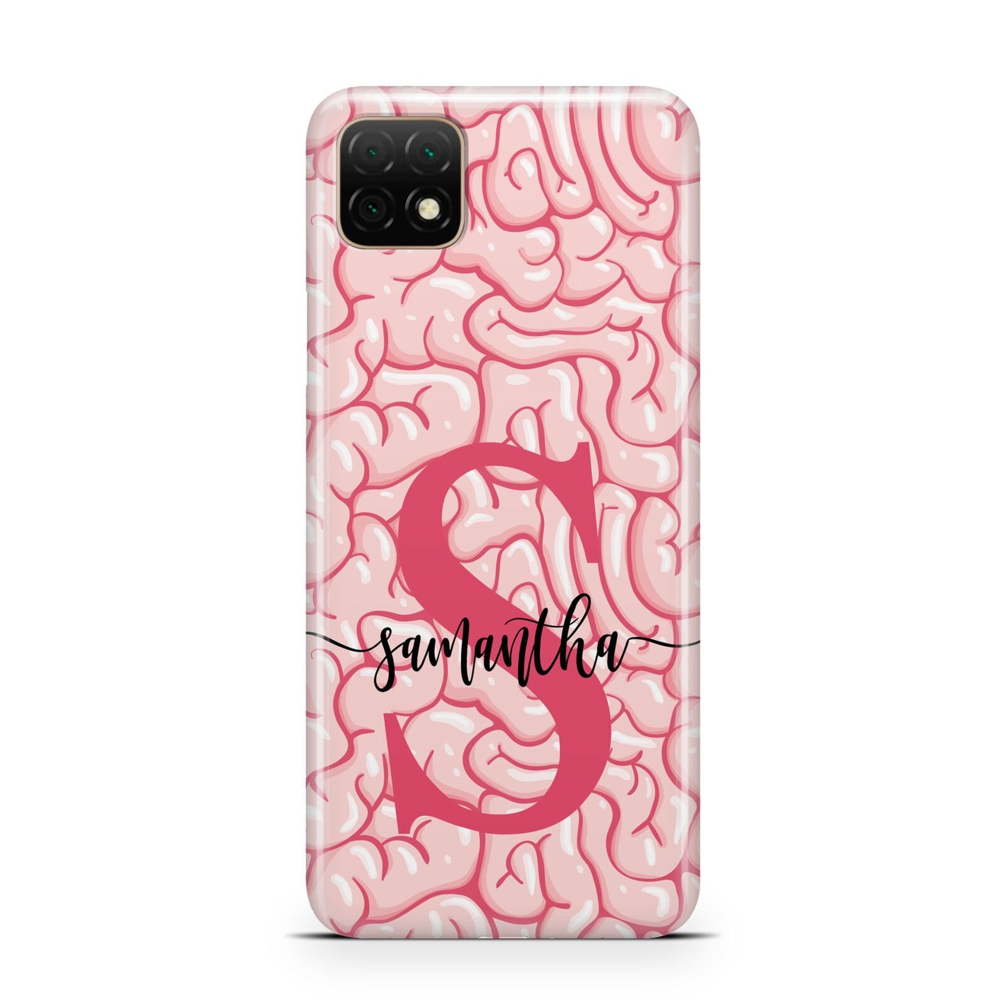 Brain Background with Monogram and Text Huawei Enjoy 20 Phone Case