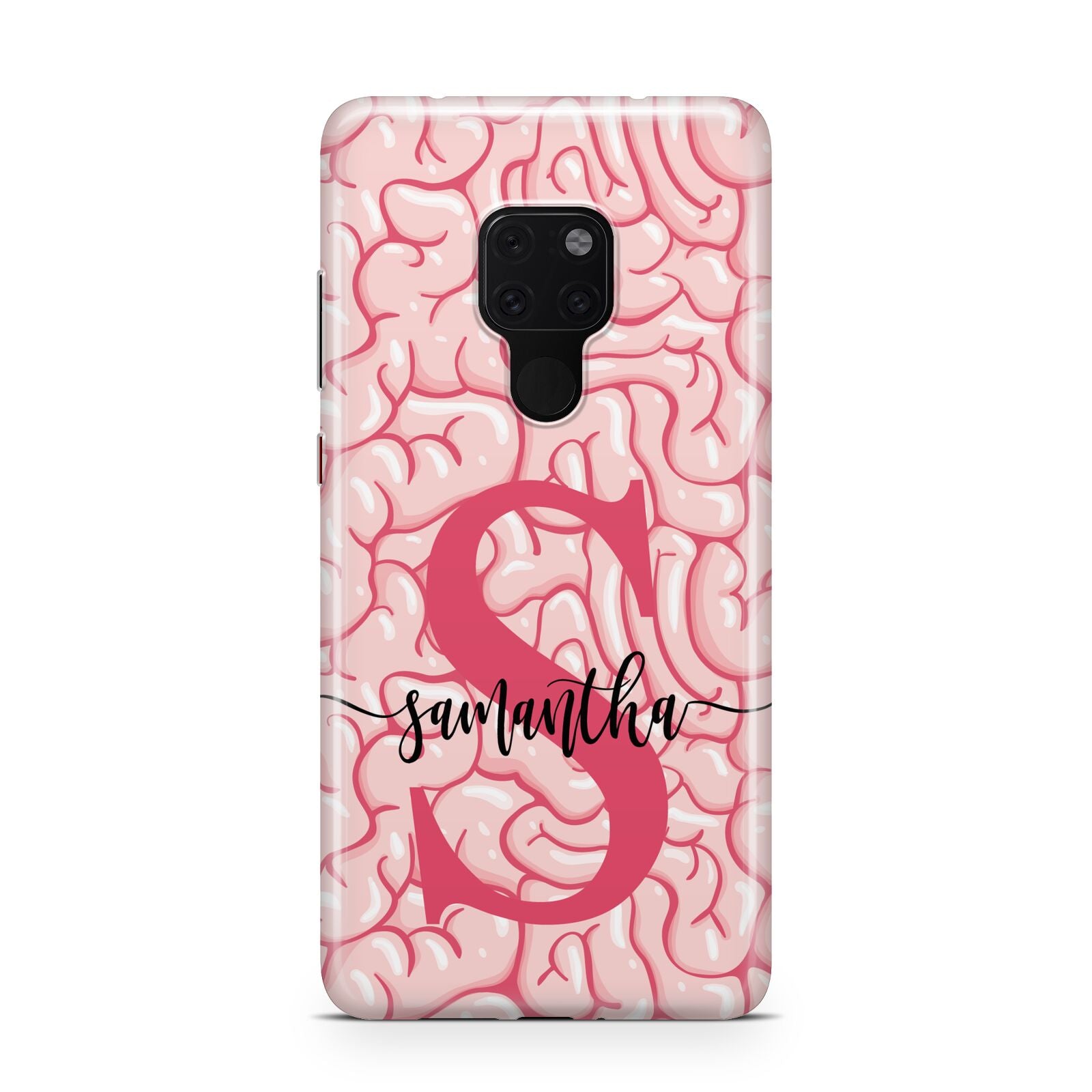 Brain Background with Monogram and Text Huawei Mate 20 Phone Case