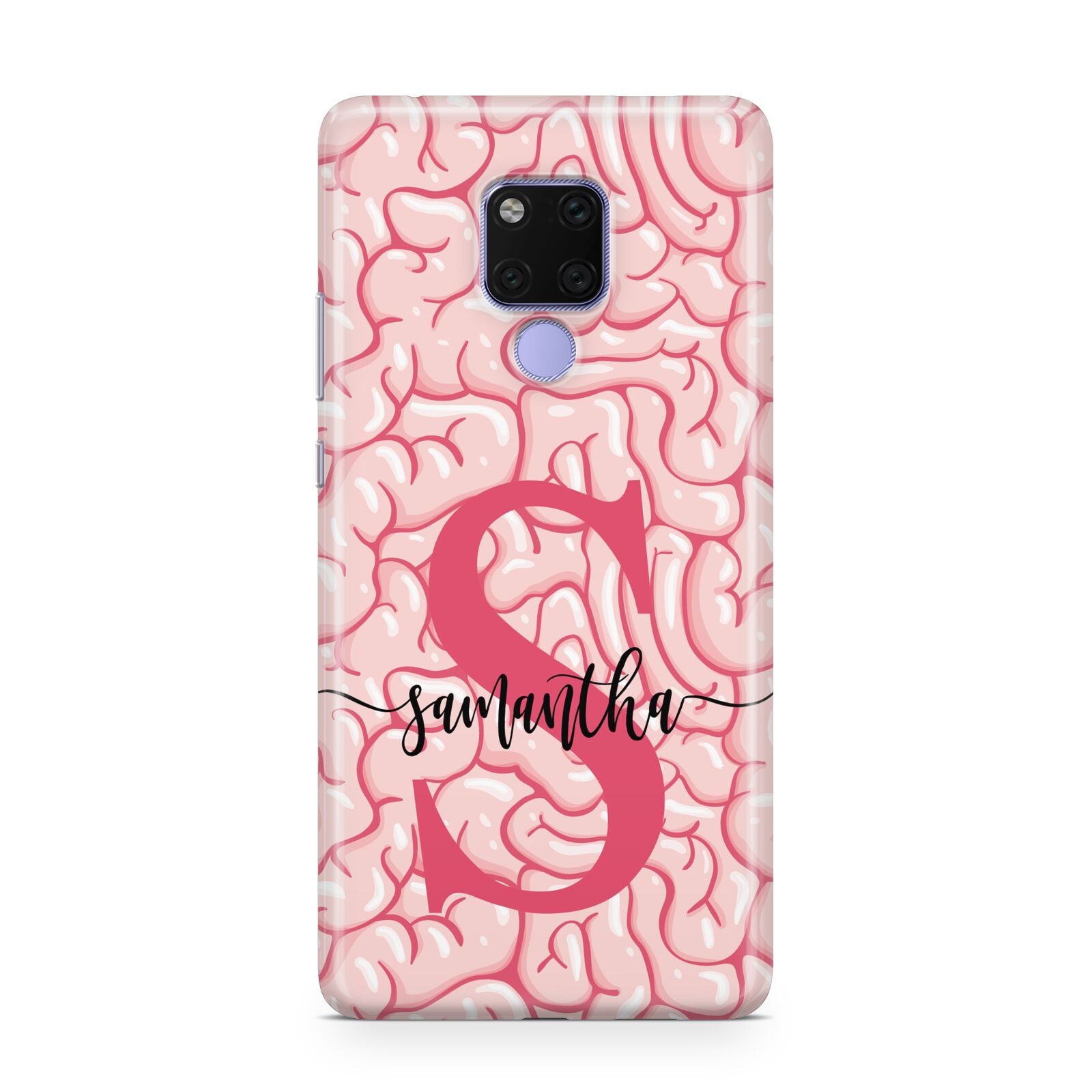 Brain Background with Monogram and Text Huawei Mate 20X Phone Case