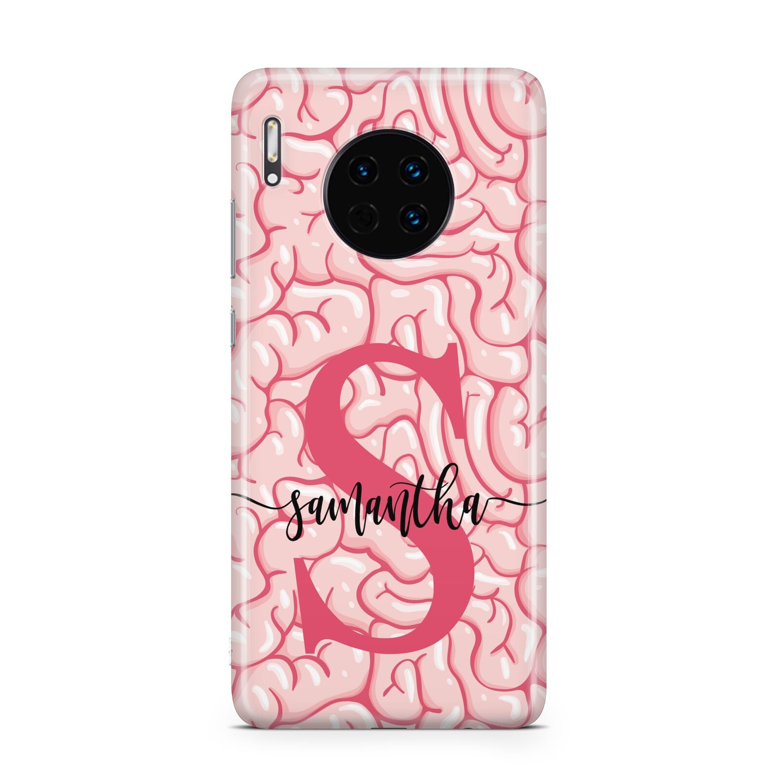 Brain Background with Monogram and Text Huawei Mate 30