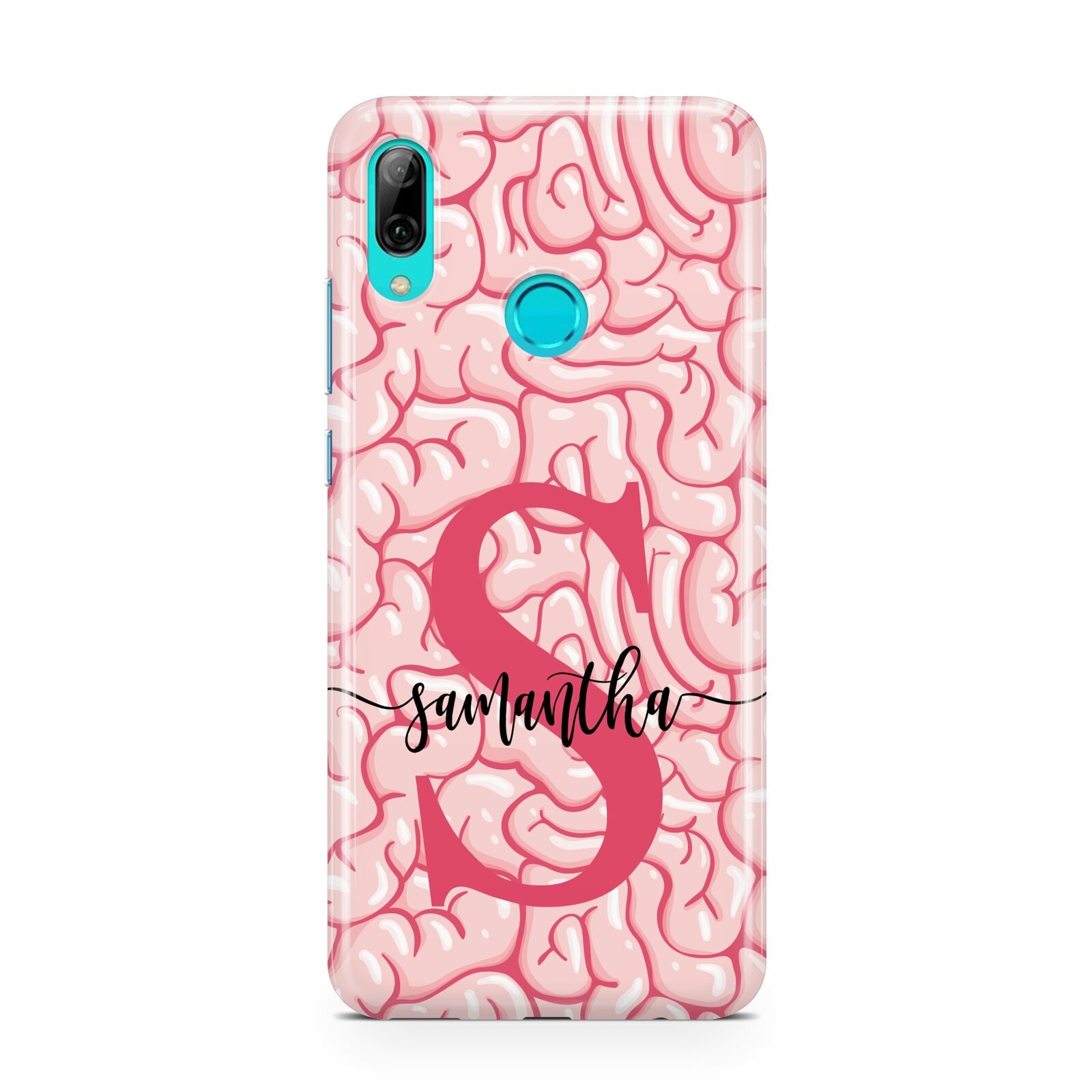 Brain Background with Monogram and Text Huawei P Smart 2019 Case