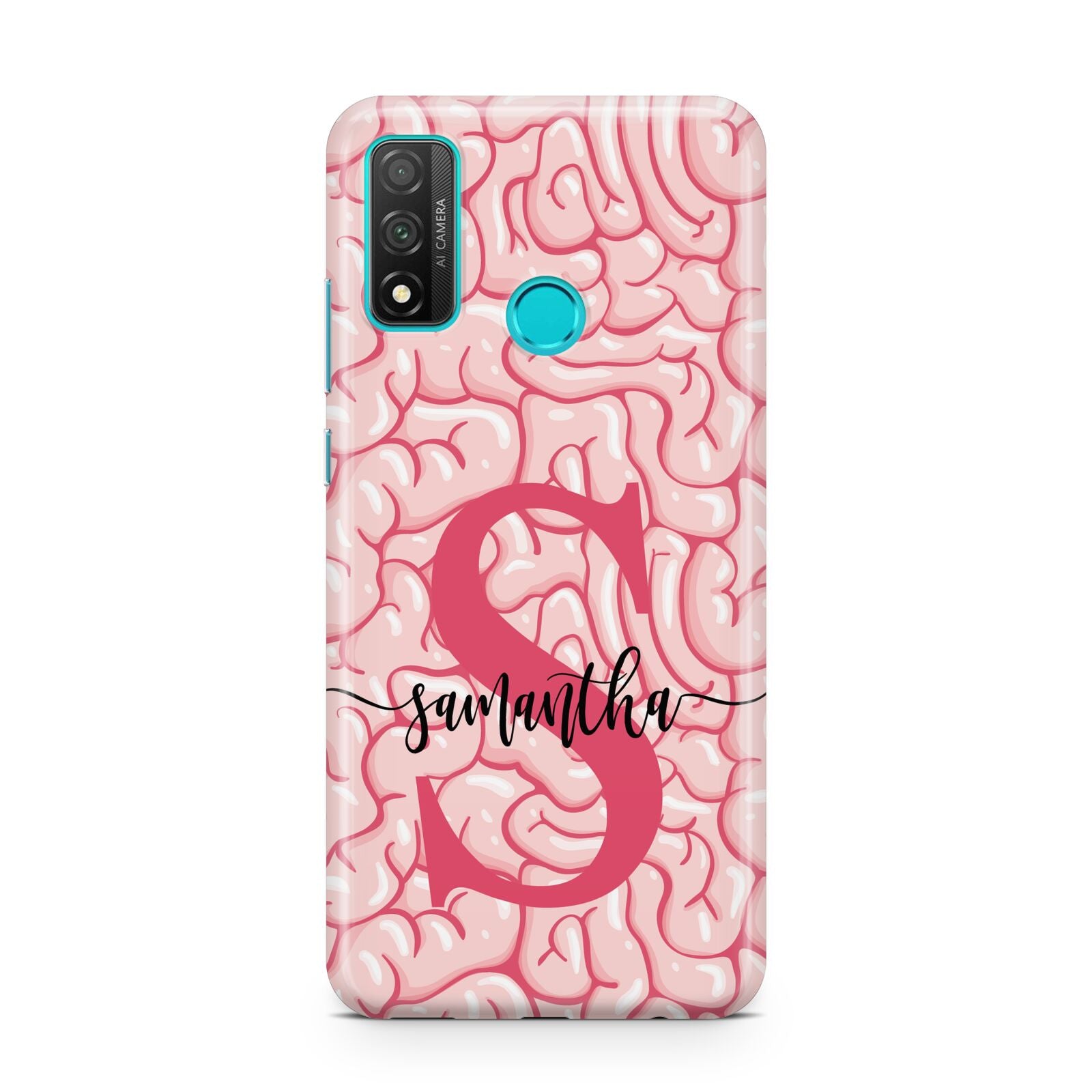 Brain Background with Monogram and Text Huawei P Smart 2020