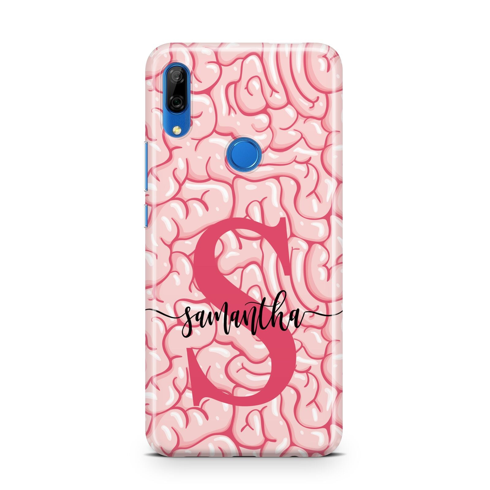 Brain Background with Monogram and Text Huawei P Smart Z