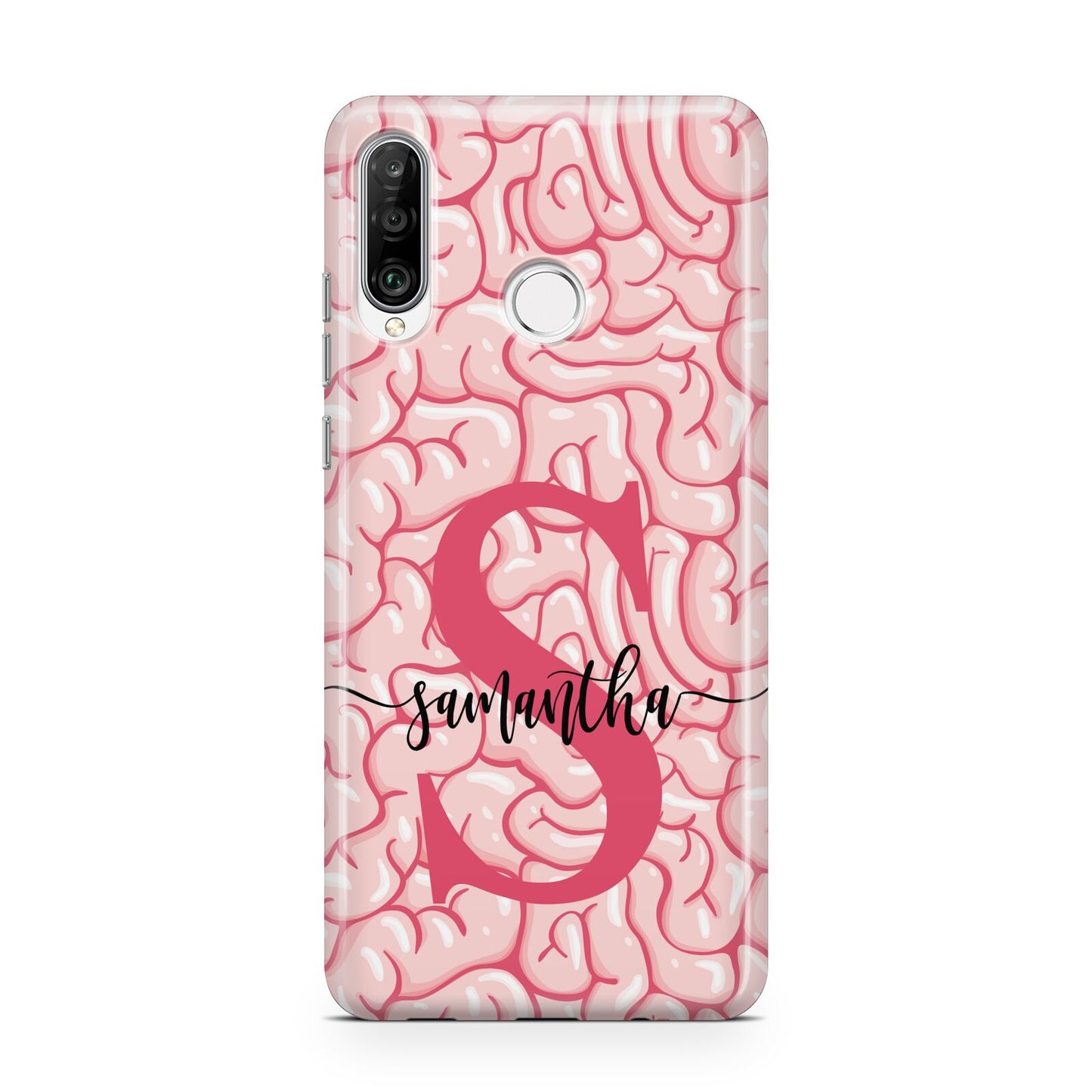 Brain Background with Monogram and Text Huawei P30 Lite Phone Case