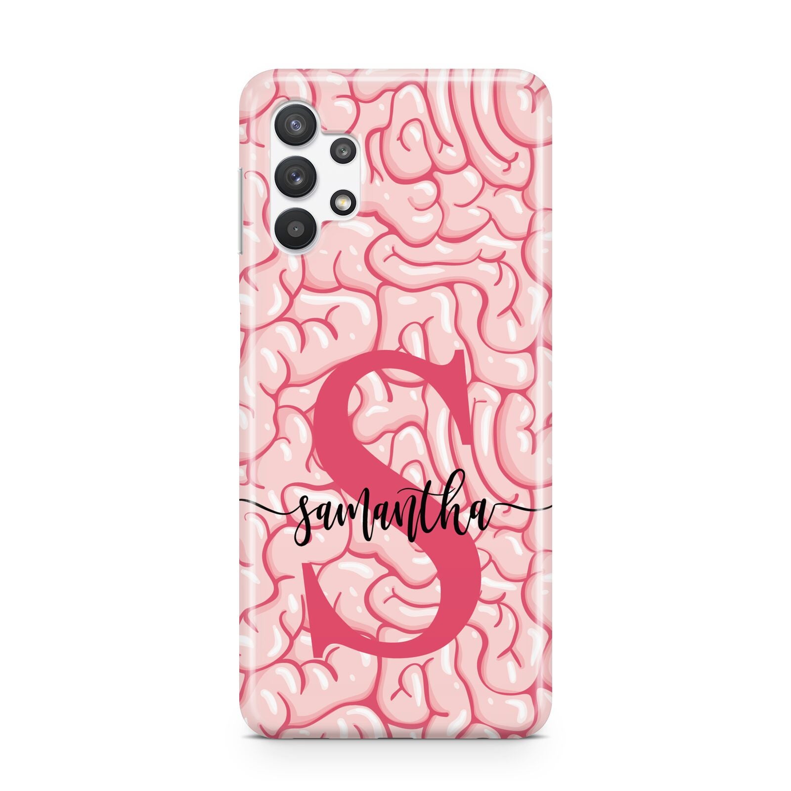 Brain Background with Monogram and Text Samsung A32 5G Case