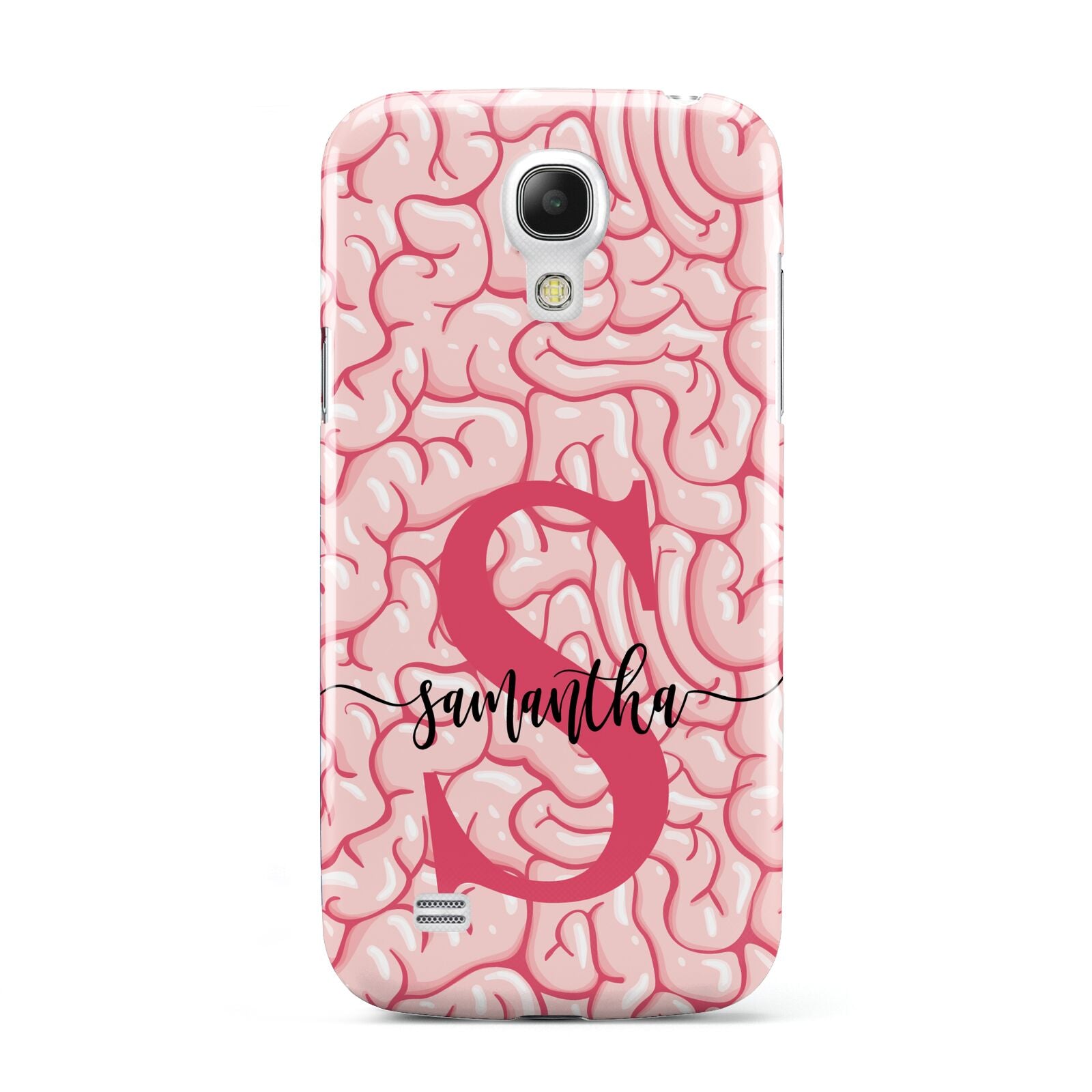 Brain Background with Monogram and Text Samsung Galaxy S4 Mini Case