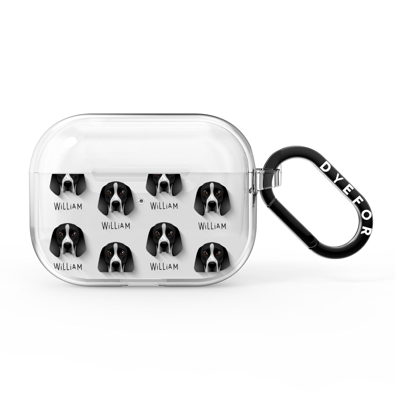 Braque D Auvergne Icon with Name AirPods Pro Clear Case