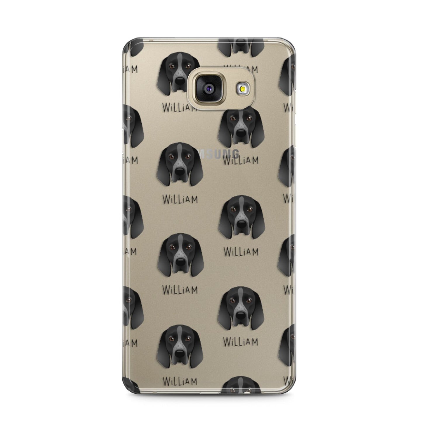 Braque D Auvergne Icon with Name Samsung Galaxy A5 2016 Case on gold phone