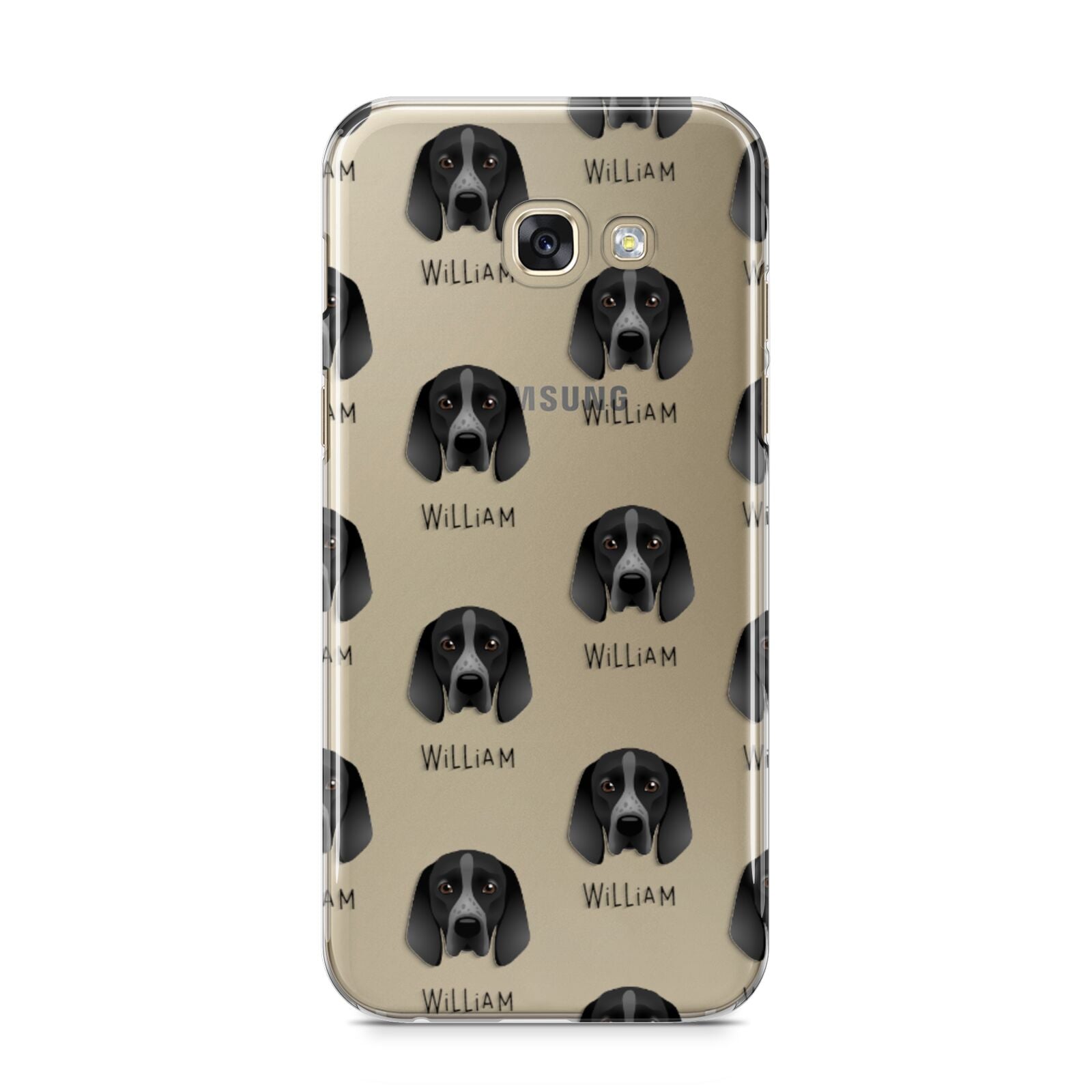 Braque D Auvergne Icon with Name Samsung Galaxy A5 2017 Case on gold phone