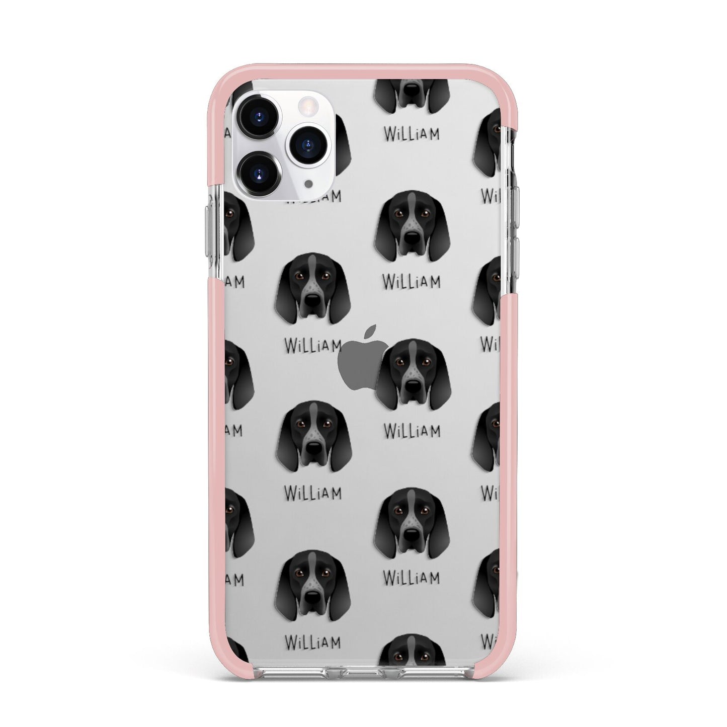 Braque D Auvergne Icon with Name iPhone 11 Pro Max Impact Pink Edge Case