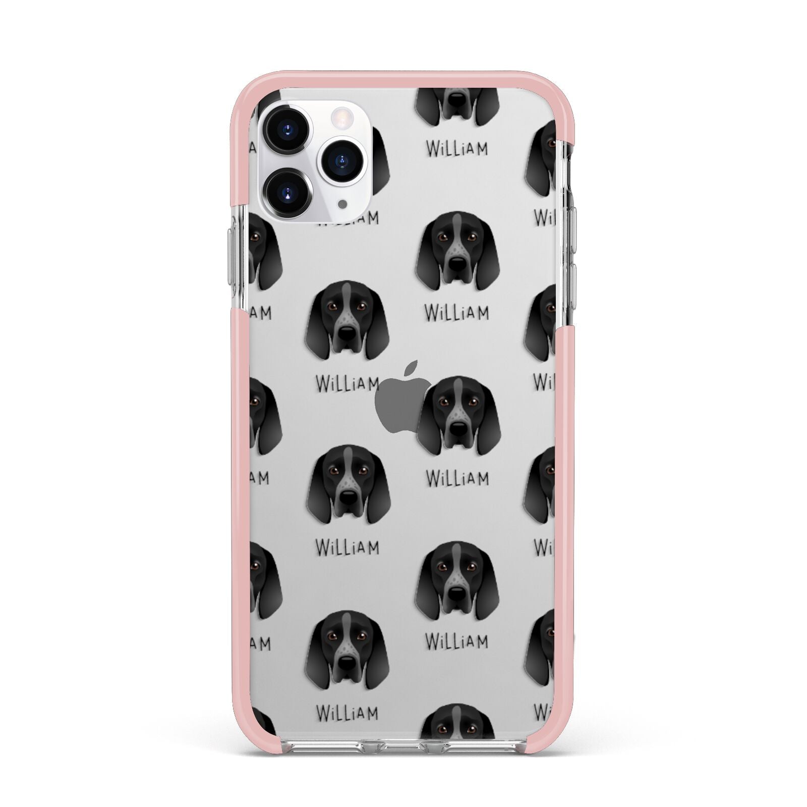 Braque D Auvergne Icon with Name iPhone 11 Pro Max Impact Pink Edge Case