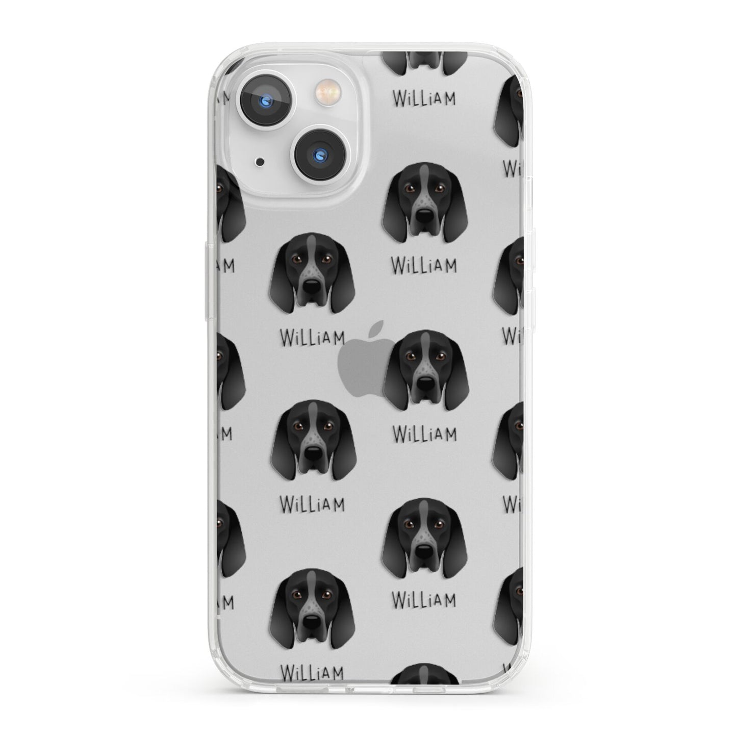 Braque D Auvergne Icon with Name iPhone 13 Clear Bumper Case