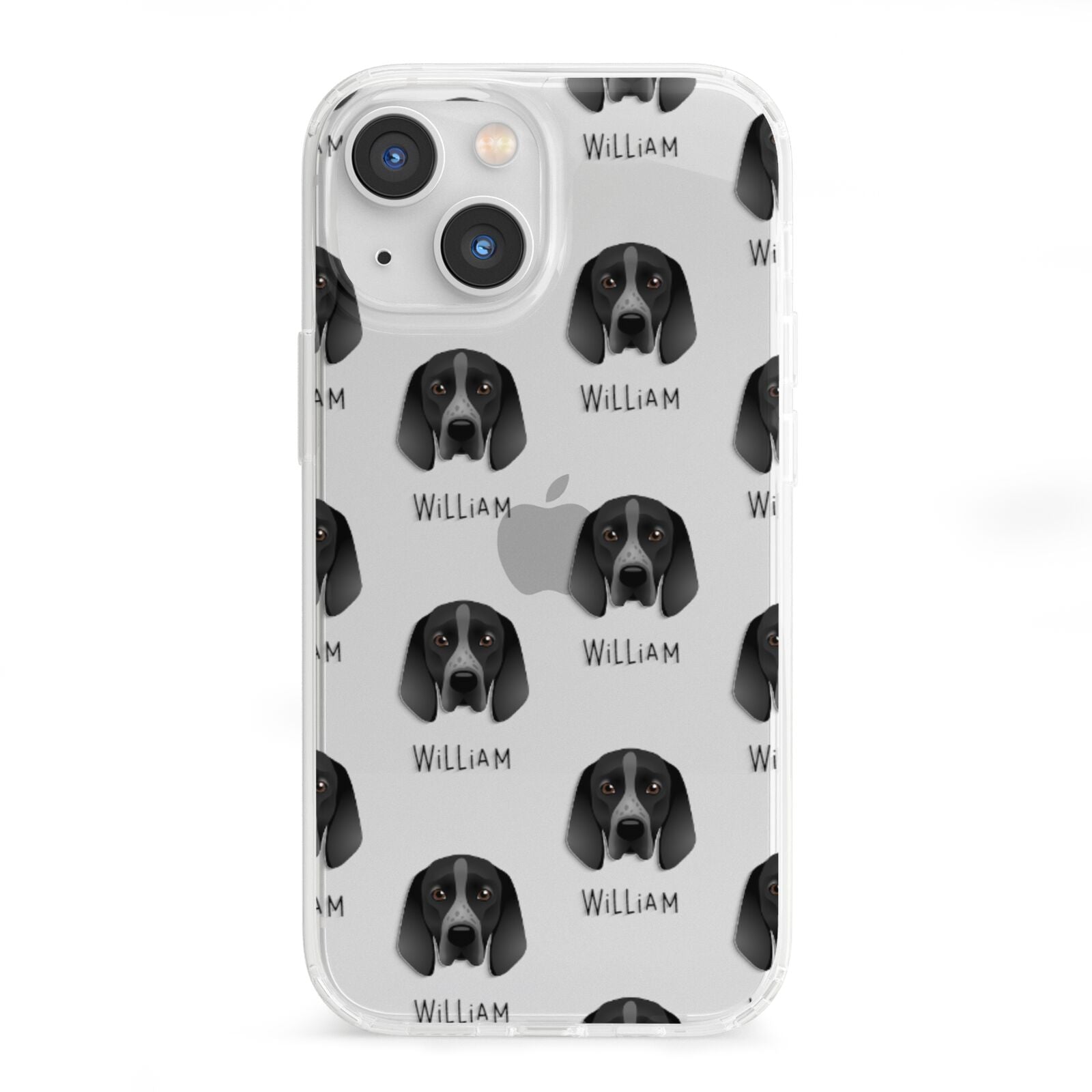 Braque D Auvergne Icon with Name iPhone 13 Mini Clear Bumper Case