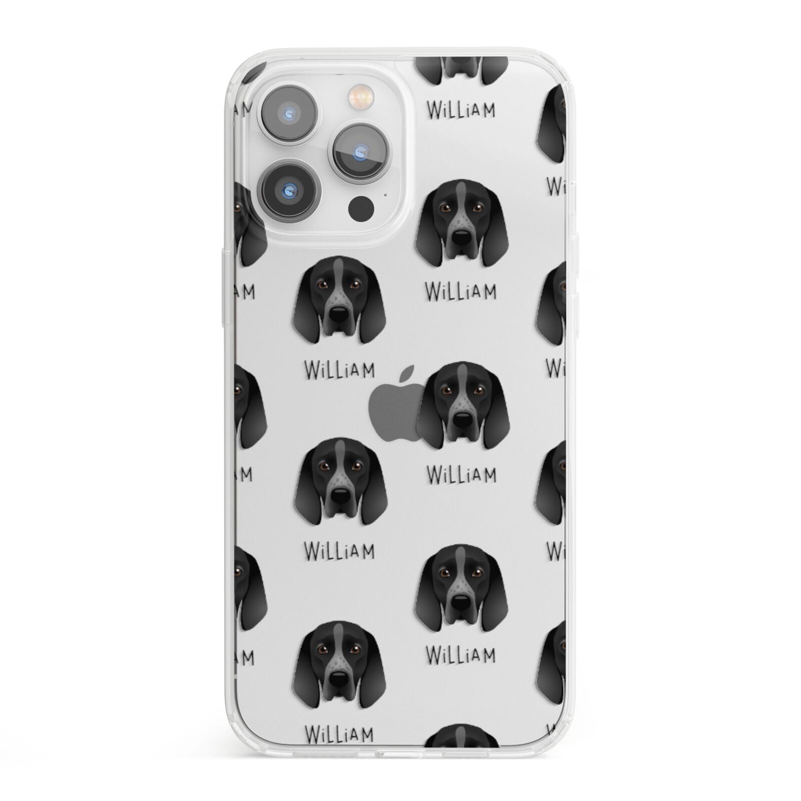 Braque D Auvergne Icon with Name iPhone 13 Pro Max Clear Bumper Case