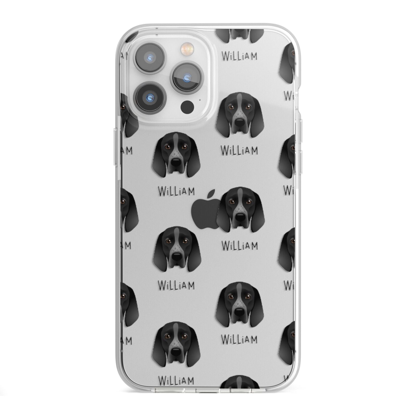 Braque D Auvergne Icon with Name iPhone 13 Pro Max TPU Impact Case with White Edges