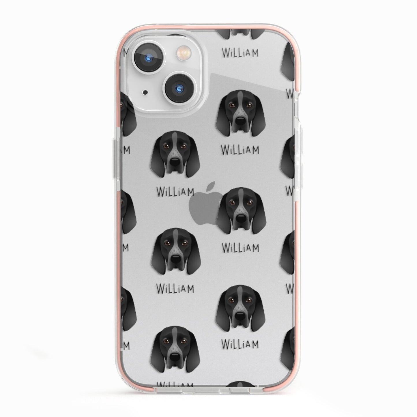 Braque D Auvergne Icon with Name iPhone 13 TPU Impact Case with Pink Edges