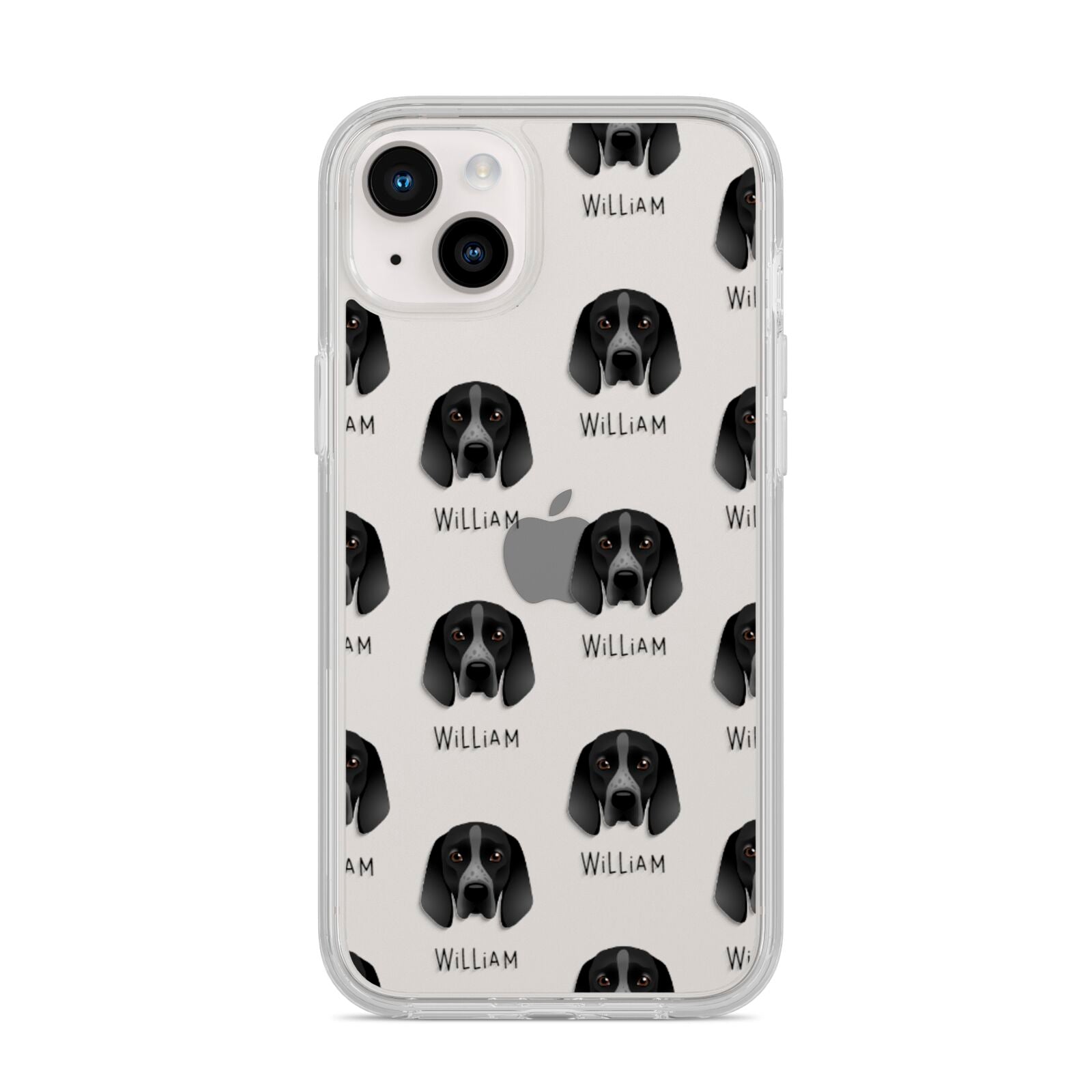 Braque D Auvergne Icon with Name iPhone 14 Plus Clear Tough Case Starlight