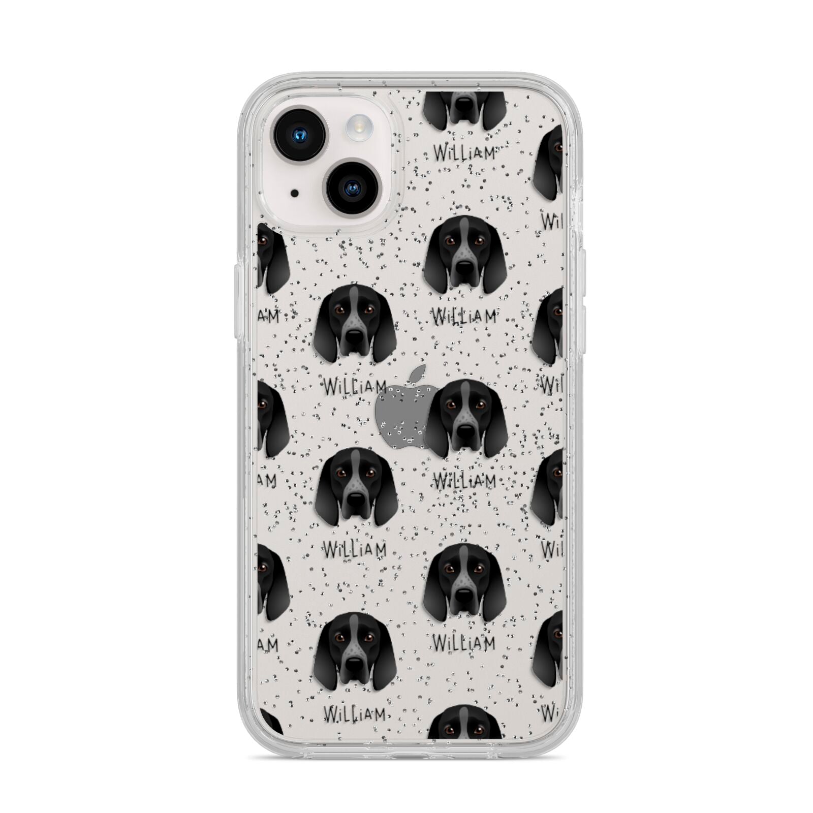 Braque D Auvergne Icon with Name iPhone 14 Plus Glitter Tough Case Starlight