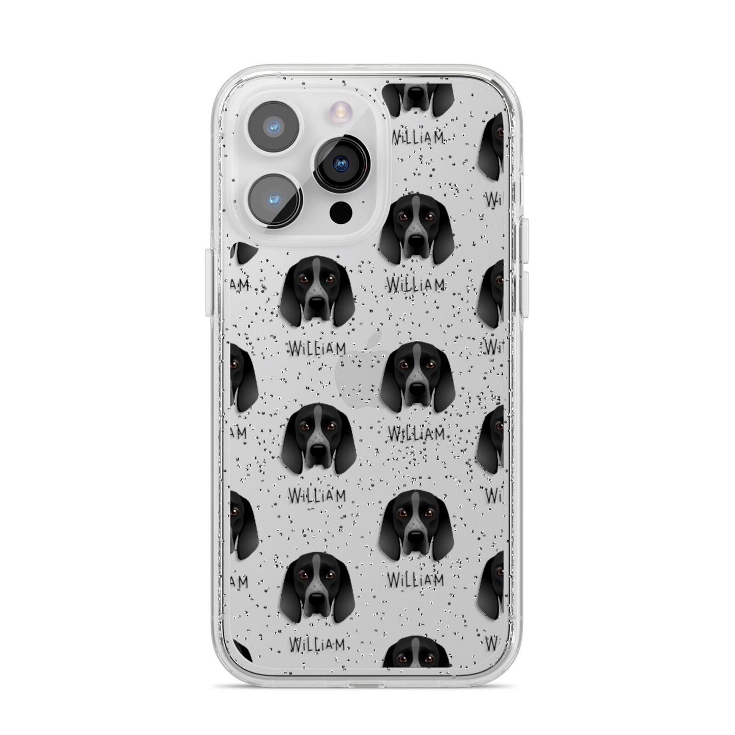Braque D Auvergne Icon with Name iPhone 14 Pro Max Glitter Tough Case Silver