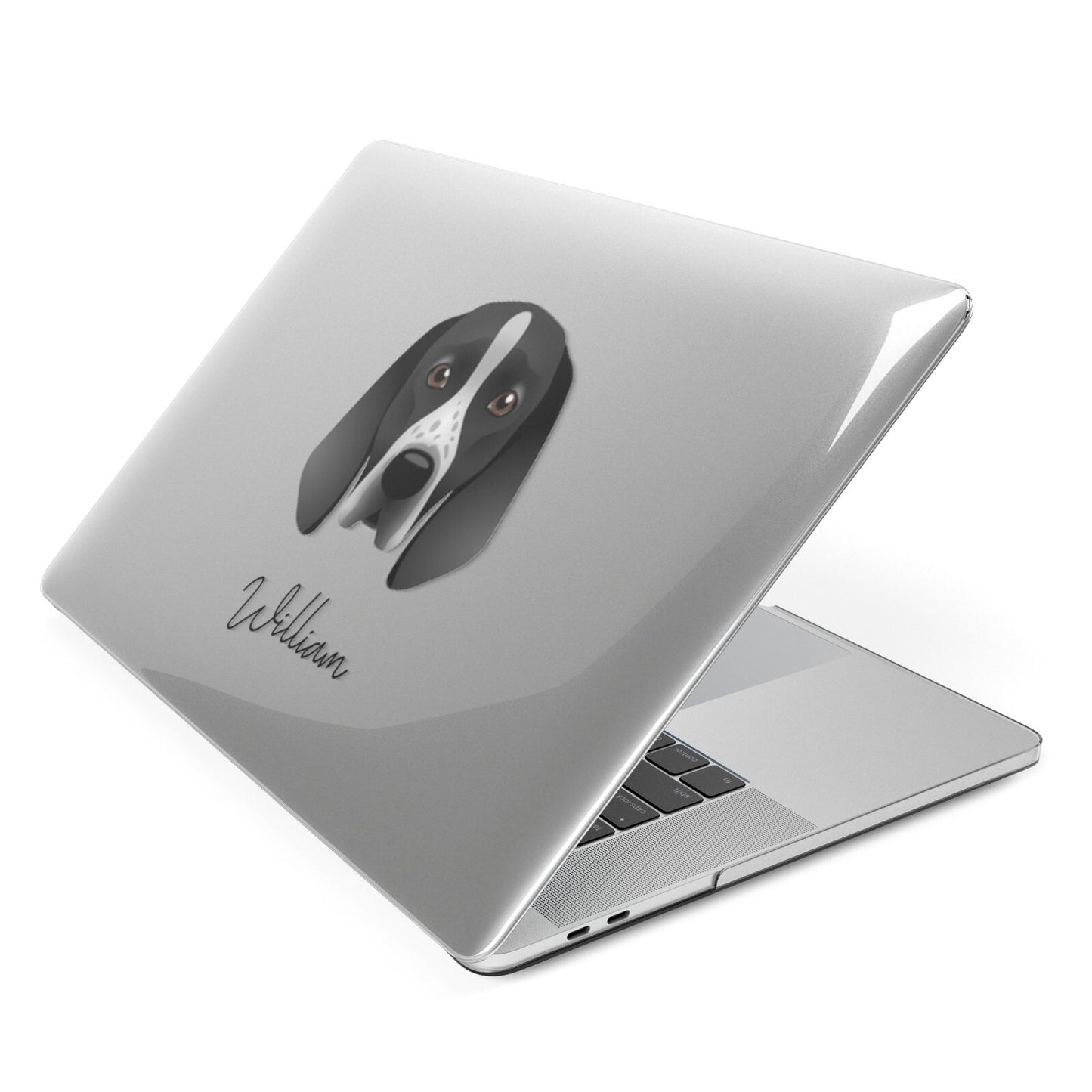 Braque D Auvergne Personalised Apple MacBook Case Side View