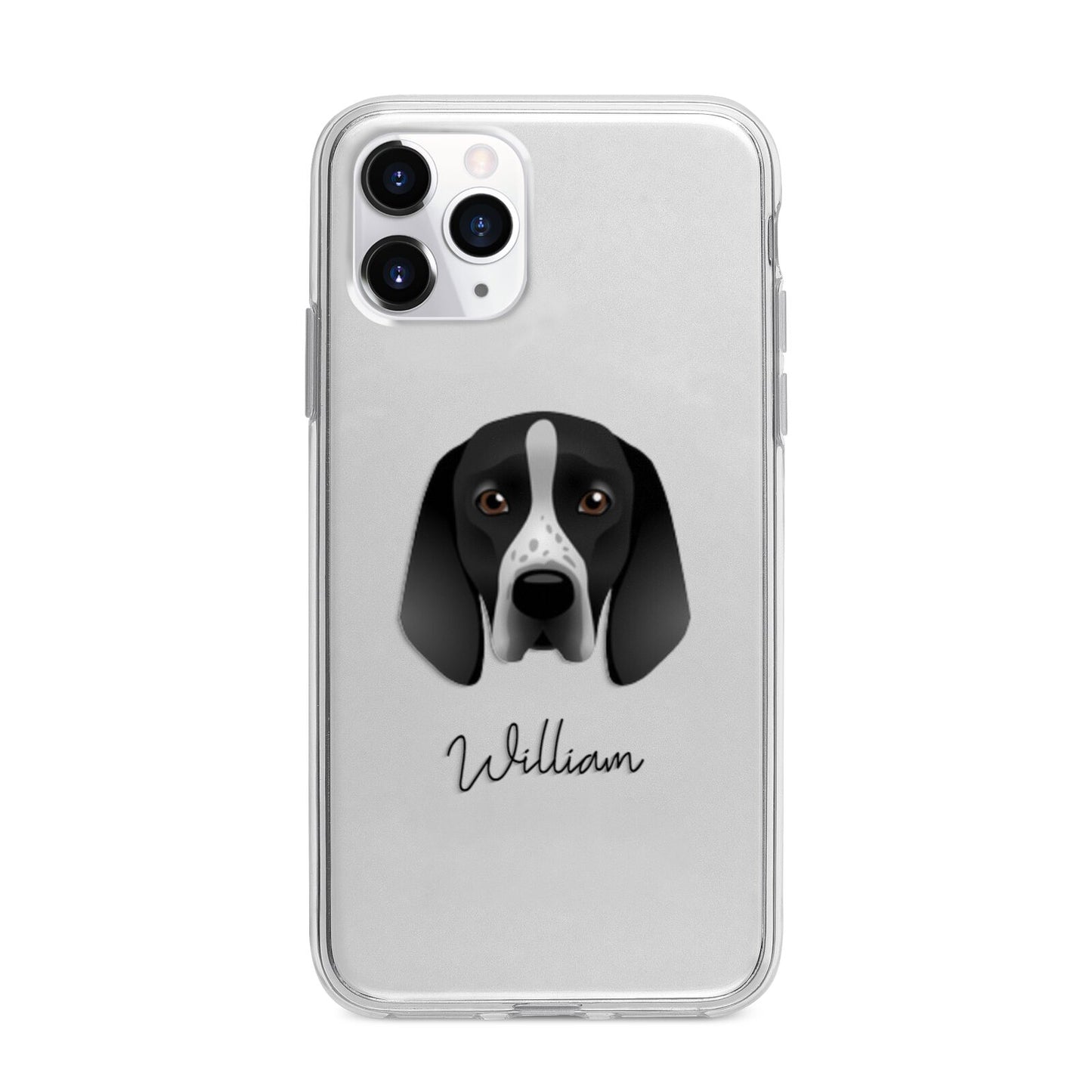 Braque D Auvergne Personalised Apple iPhone 11 Pro Max in Silver with Bumper Case