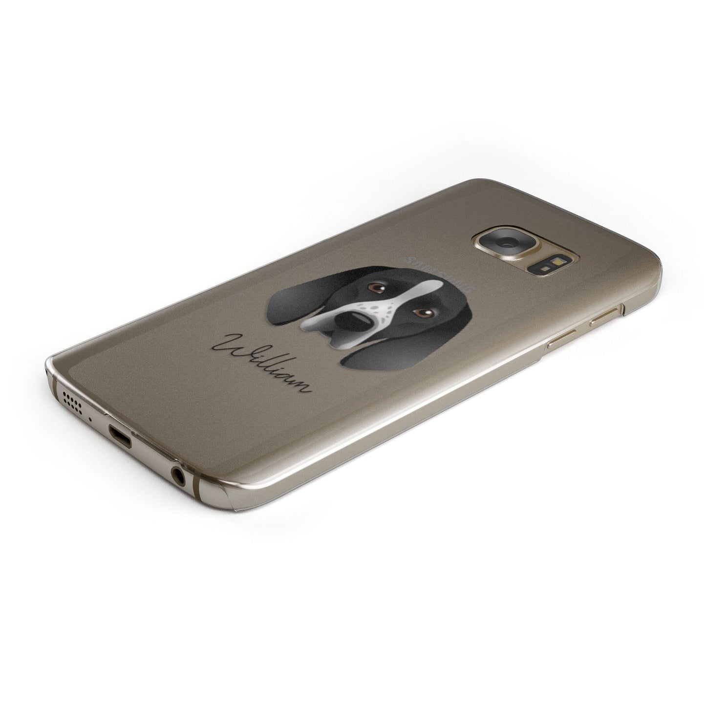 Braque D Auvergne Personalised Samsung Galaxy Case Bottom Cutout