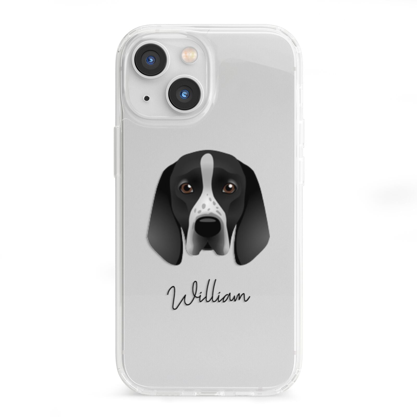 Braque D Auvergne Personalised iPhone 13 Mini Clear Bumper Case