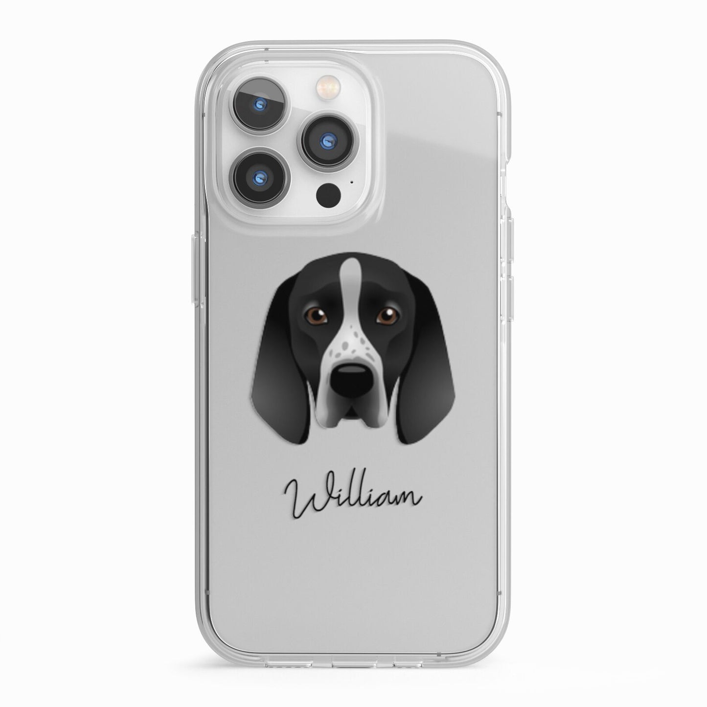 Braque D Auvergne Personalised iPhone 13 Pro TPU Impact Case with White Edges