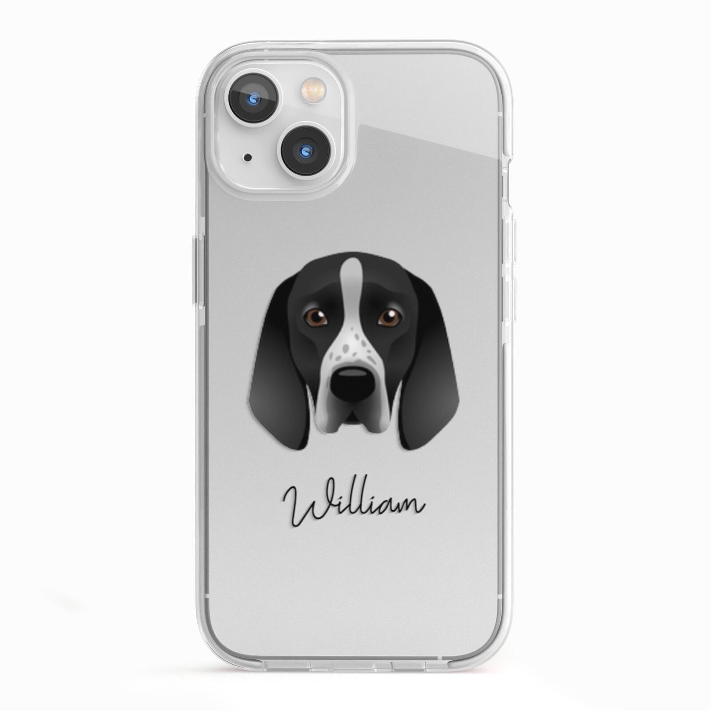 Braque D Auvergne Personalised iPhone 13 TPU Impact Case with White Edges