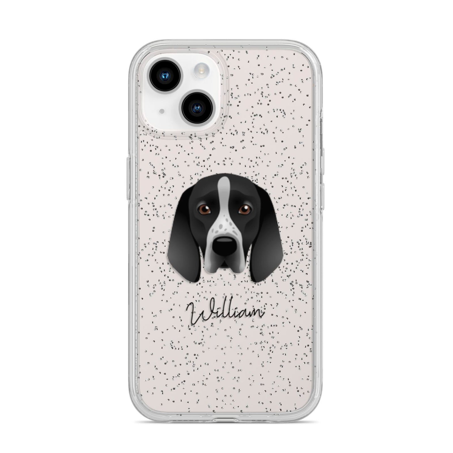 Braque D Auvergne Personalised iPhone 14 Glitter Tough Case Starlight