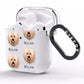 Briard Icon with Name AirPods Clear Case Side Image