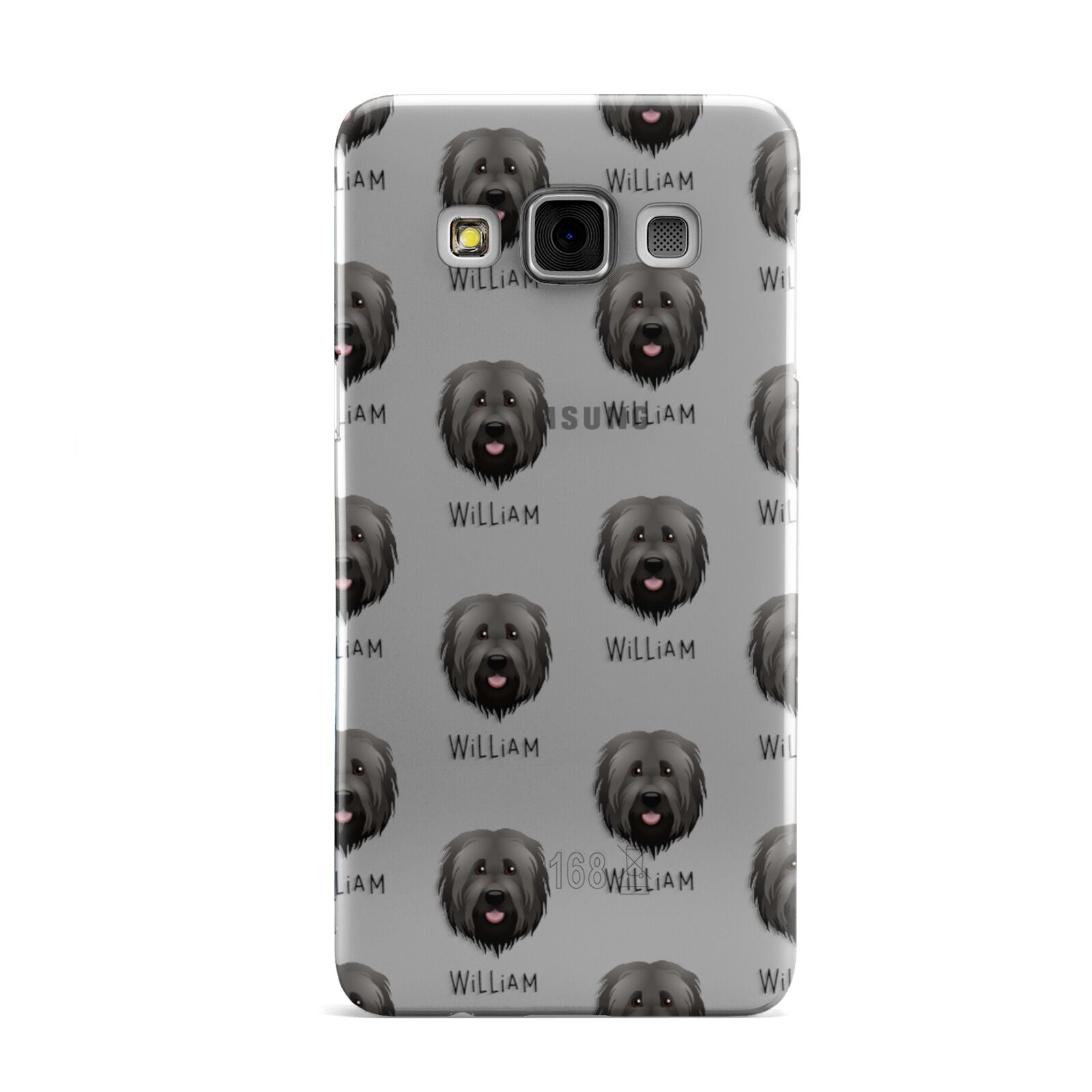 Briard Icon with Name Samsung Galaxy A3 Case