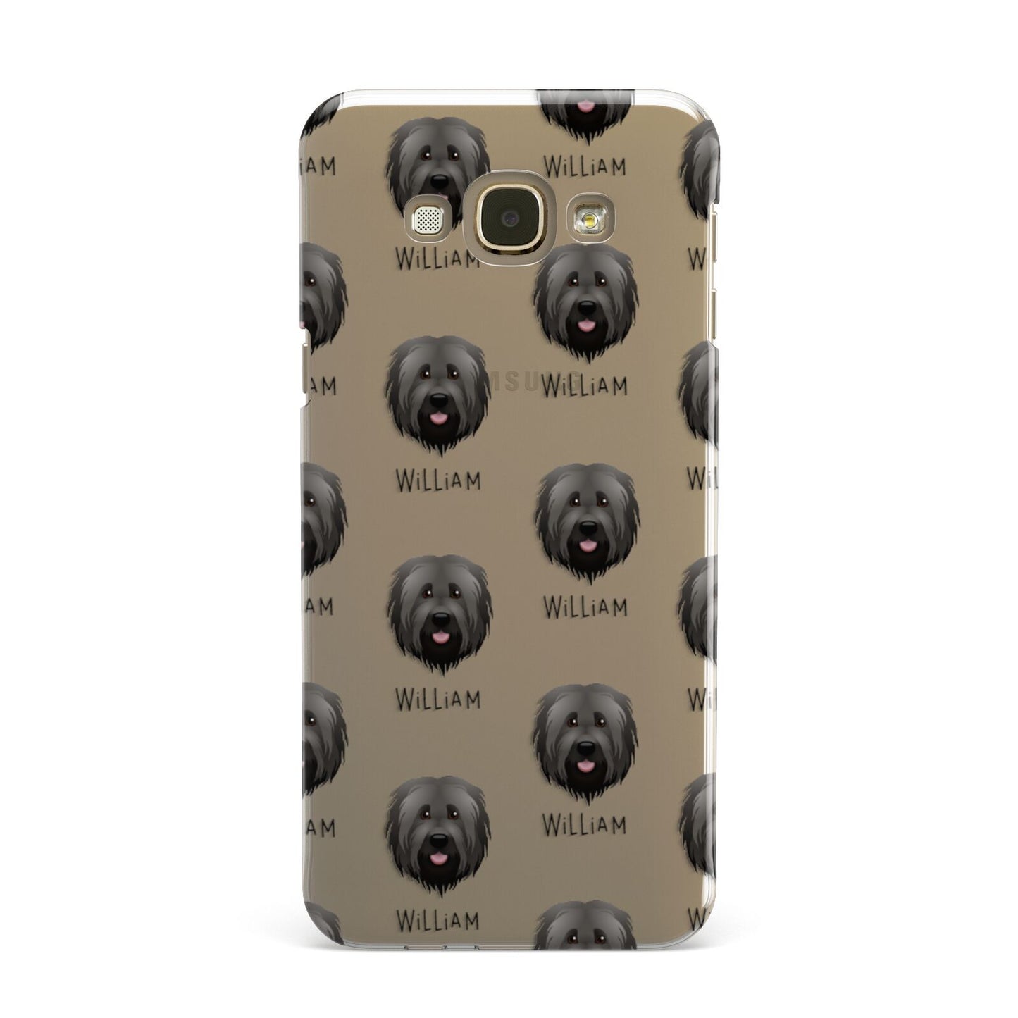 Briard Icon with Name Samsung Galaxy A8 Case