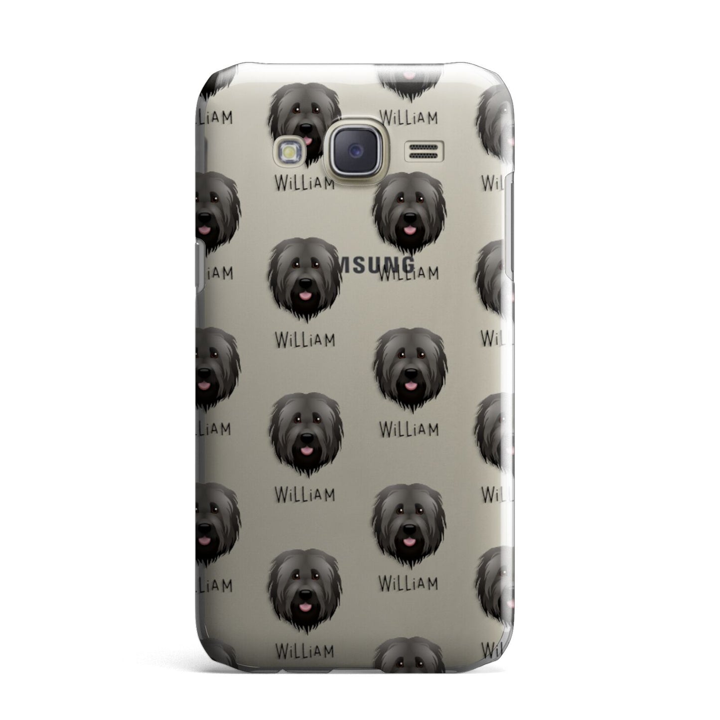 Briard Icon with Name Samsung Galaxy J7 Case